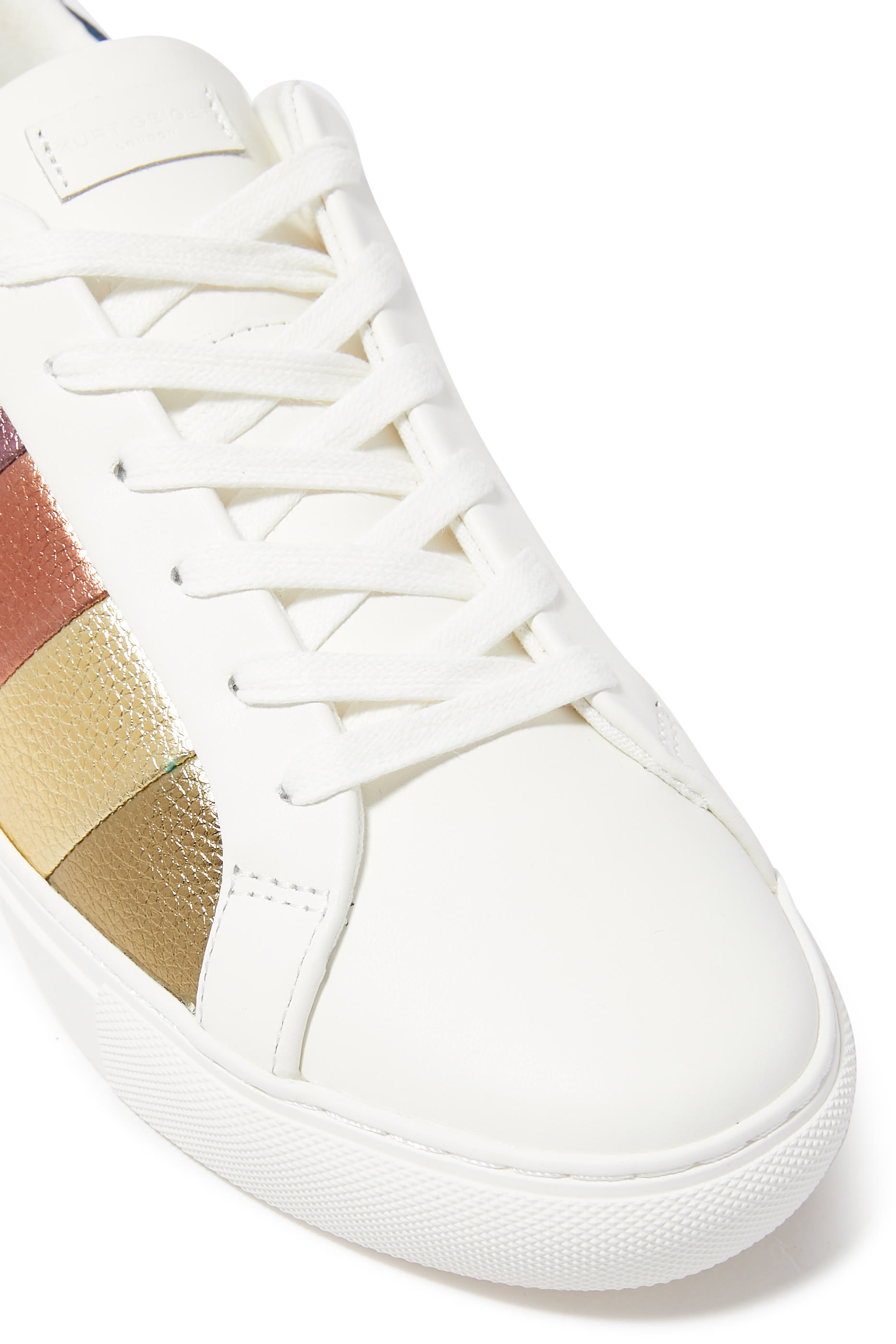 Lane Stripe Leather Sneakers