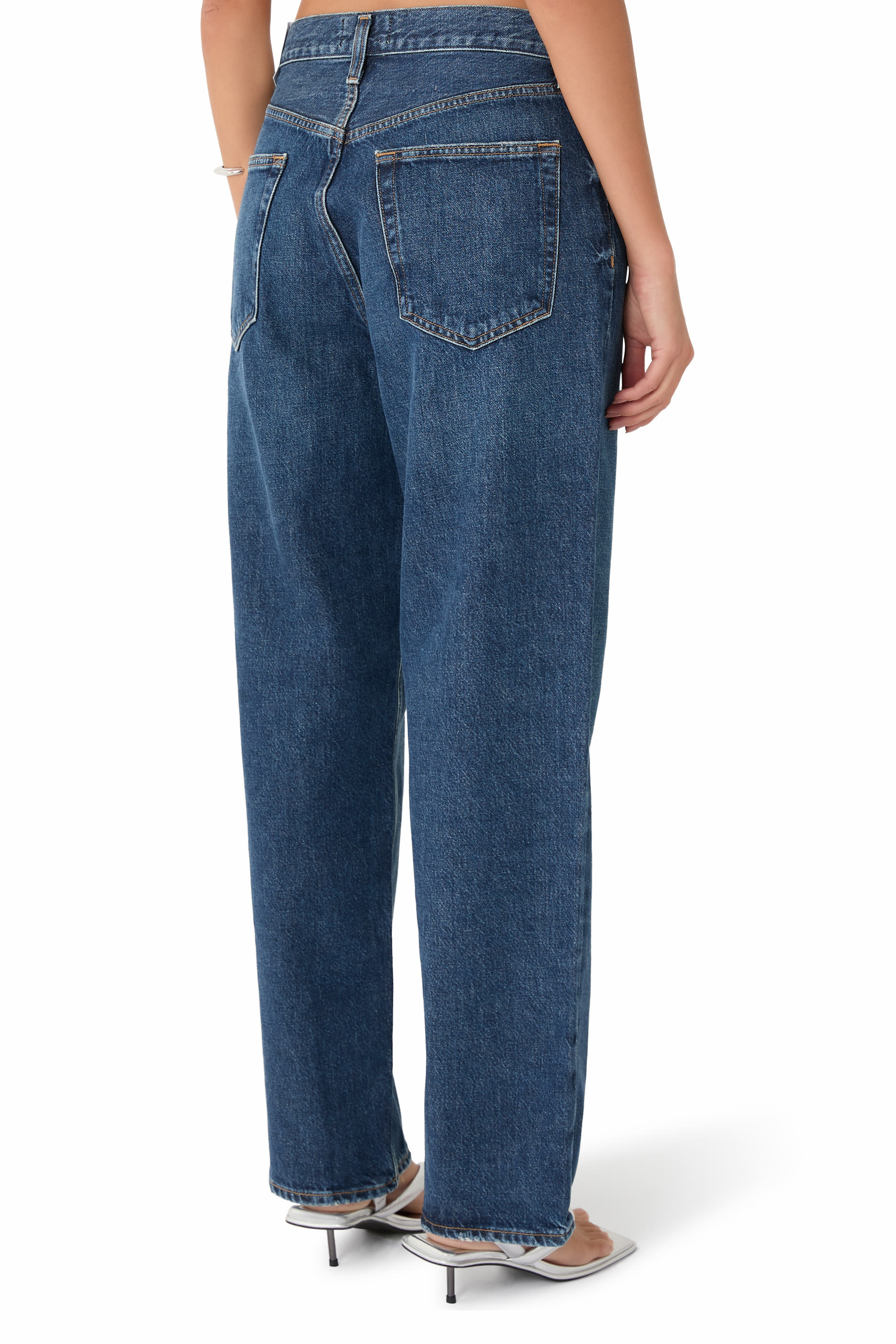 V-Waist Baggy Jeans