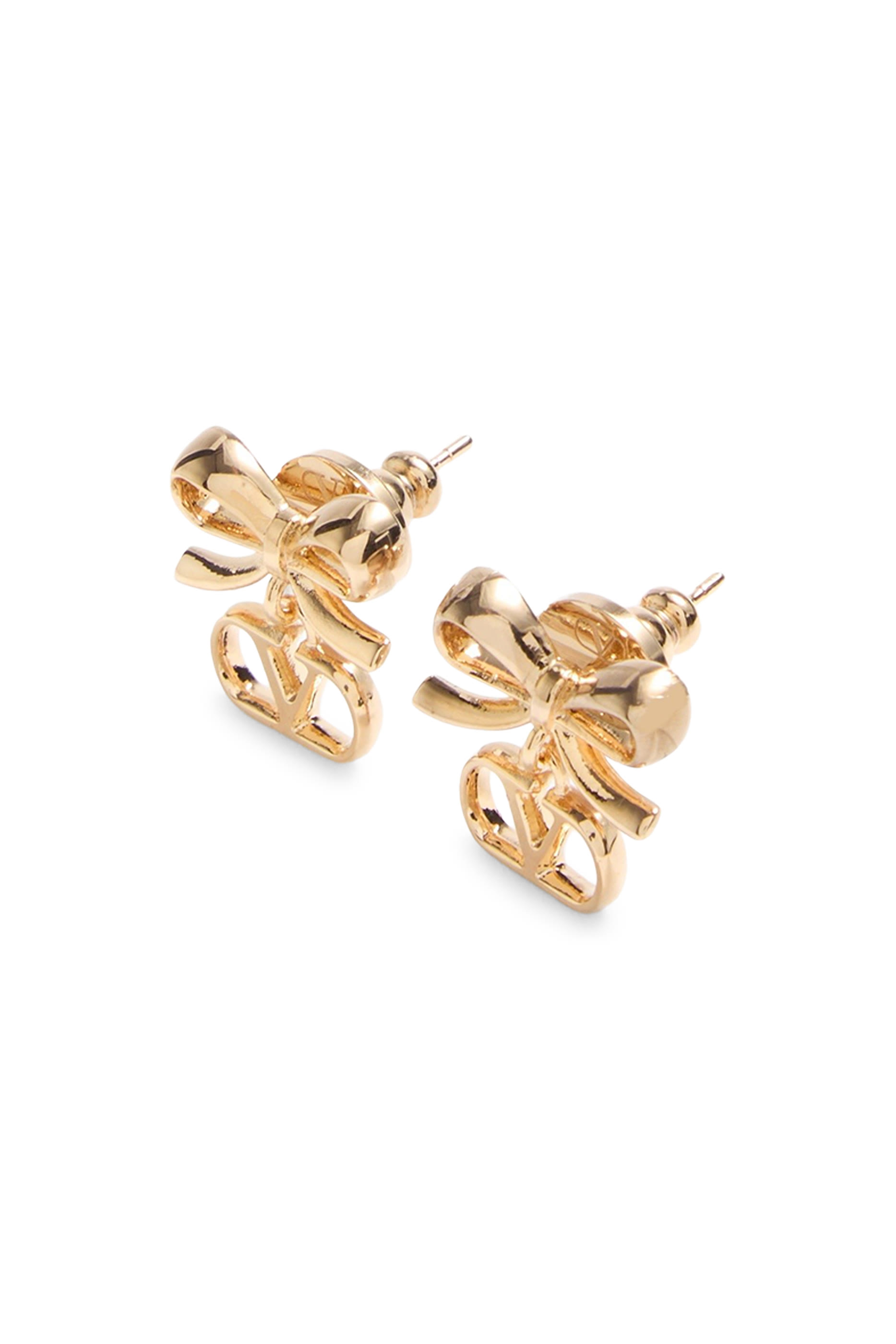 VLogo Signature Earrings, Metal