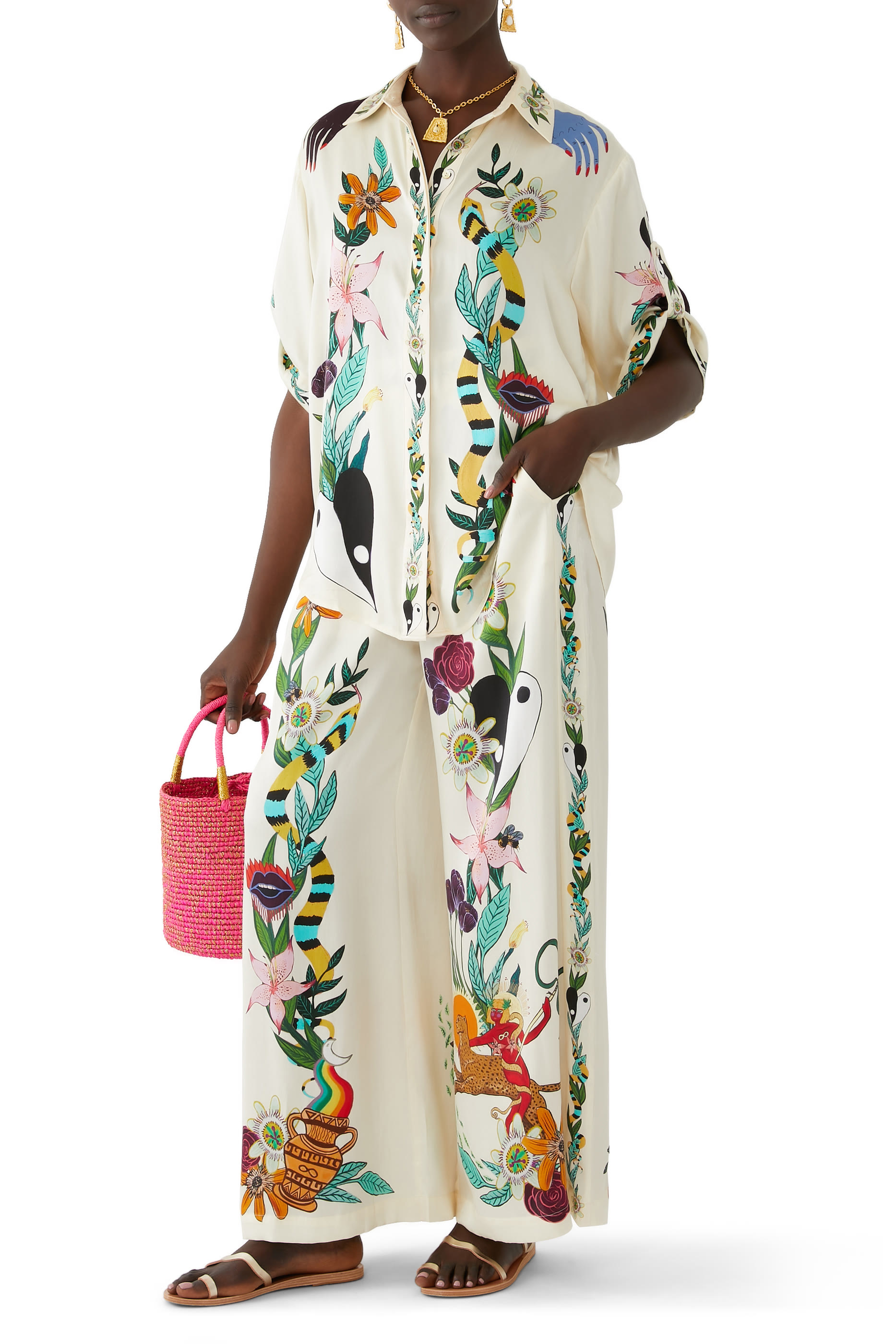 Meagan Oversized Silk Shirt