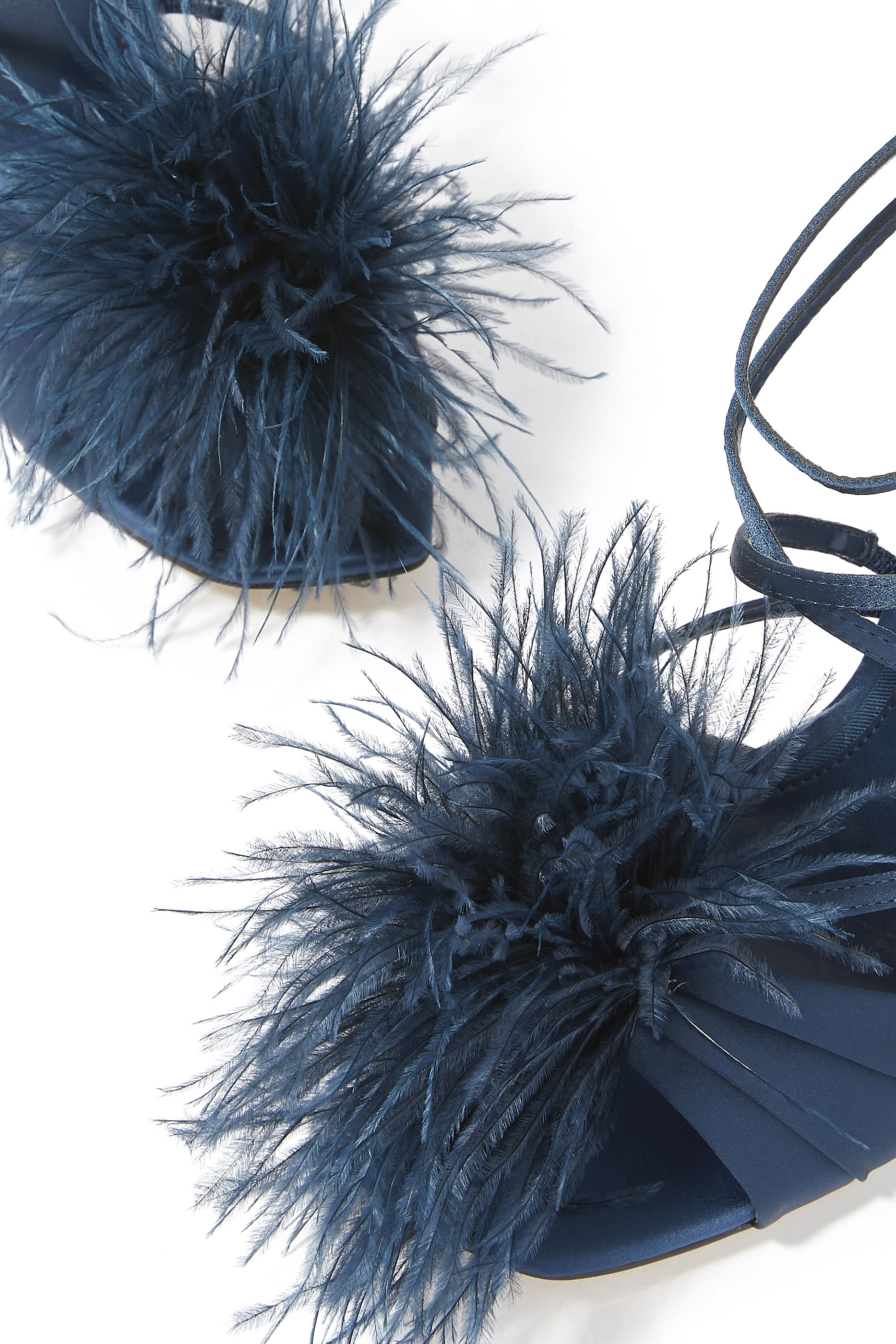 Layton 100 Feather Satin Sandals