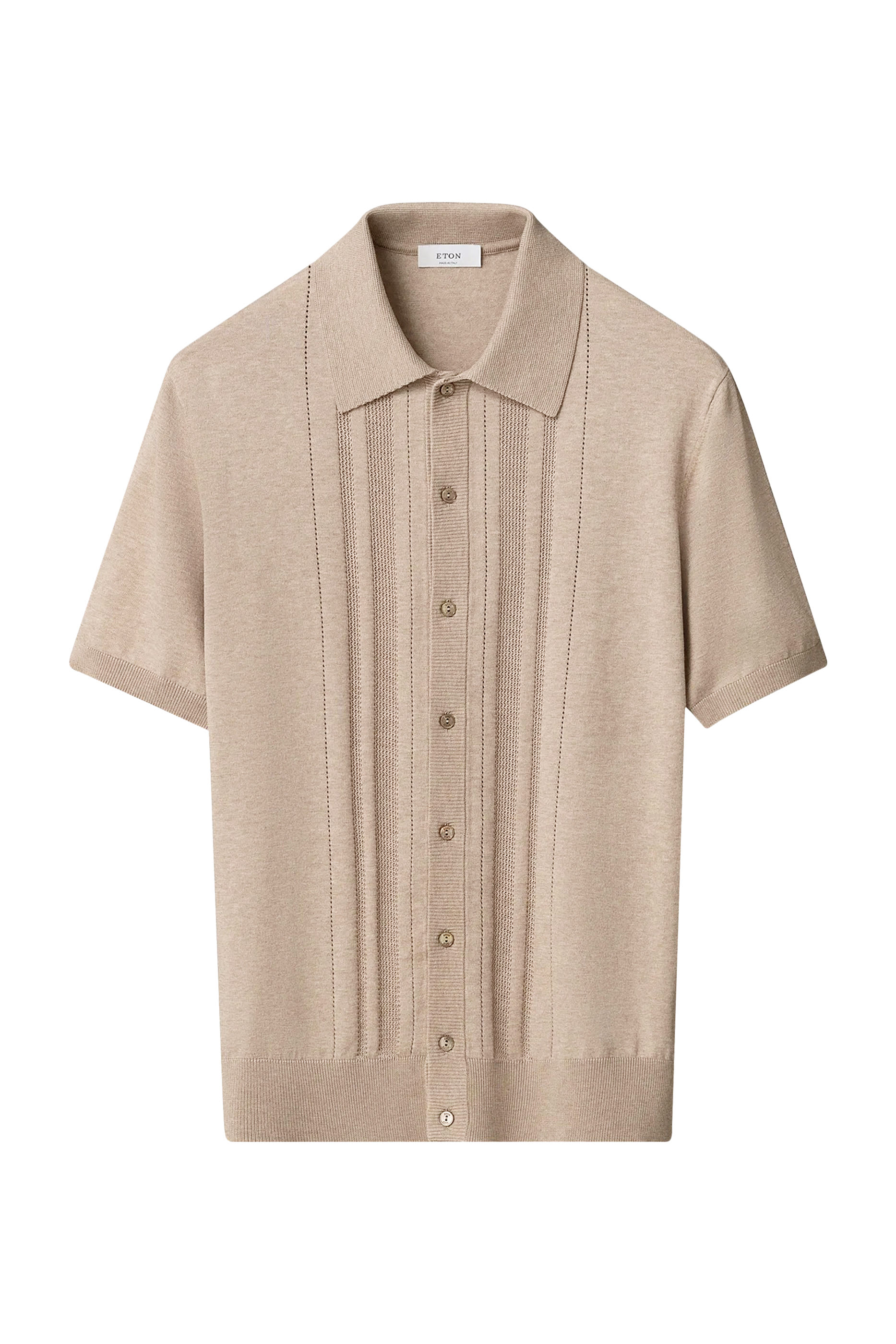 Structured Knit Polo Shirt