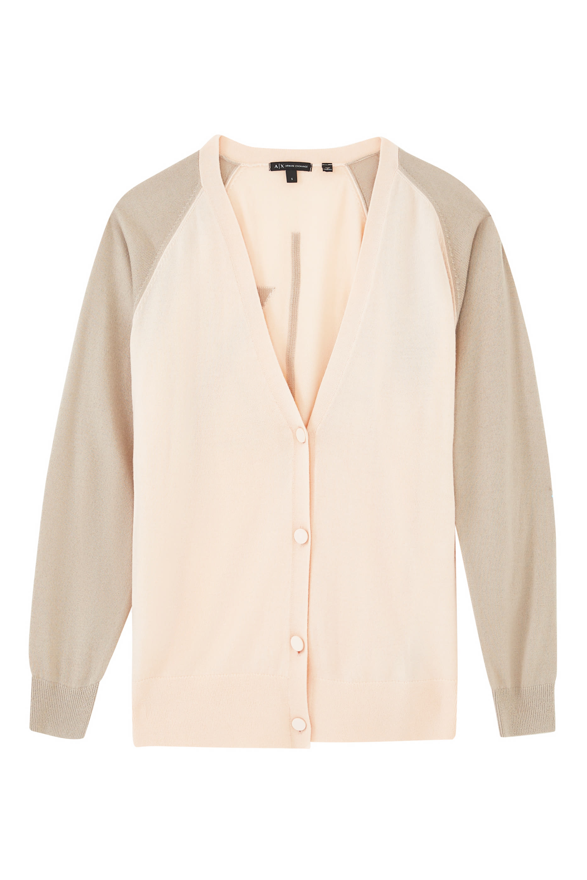 Two-Tone Knit Cardigan