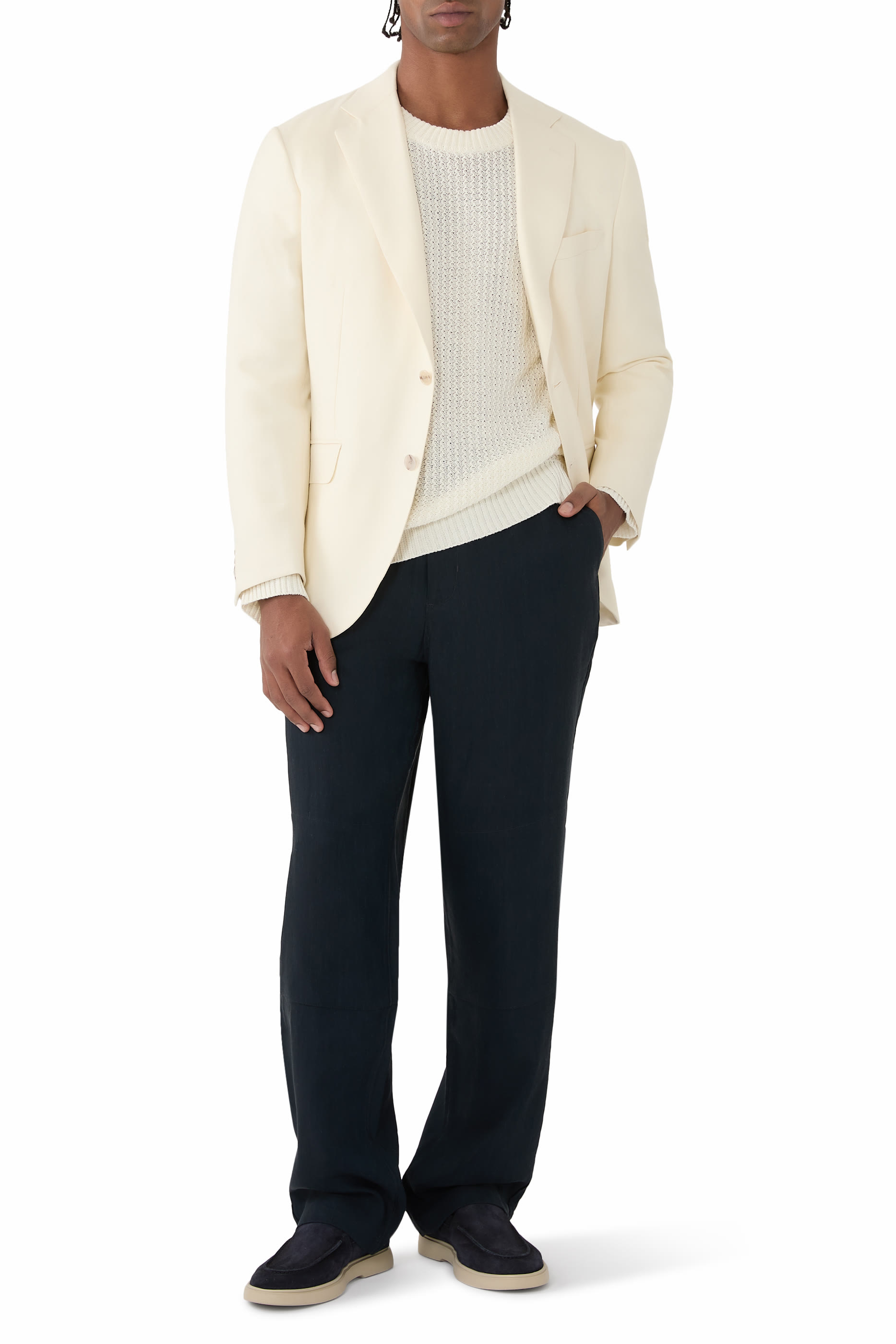 Louie Relaxed Italian Compact Twill Pants