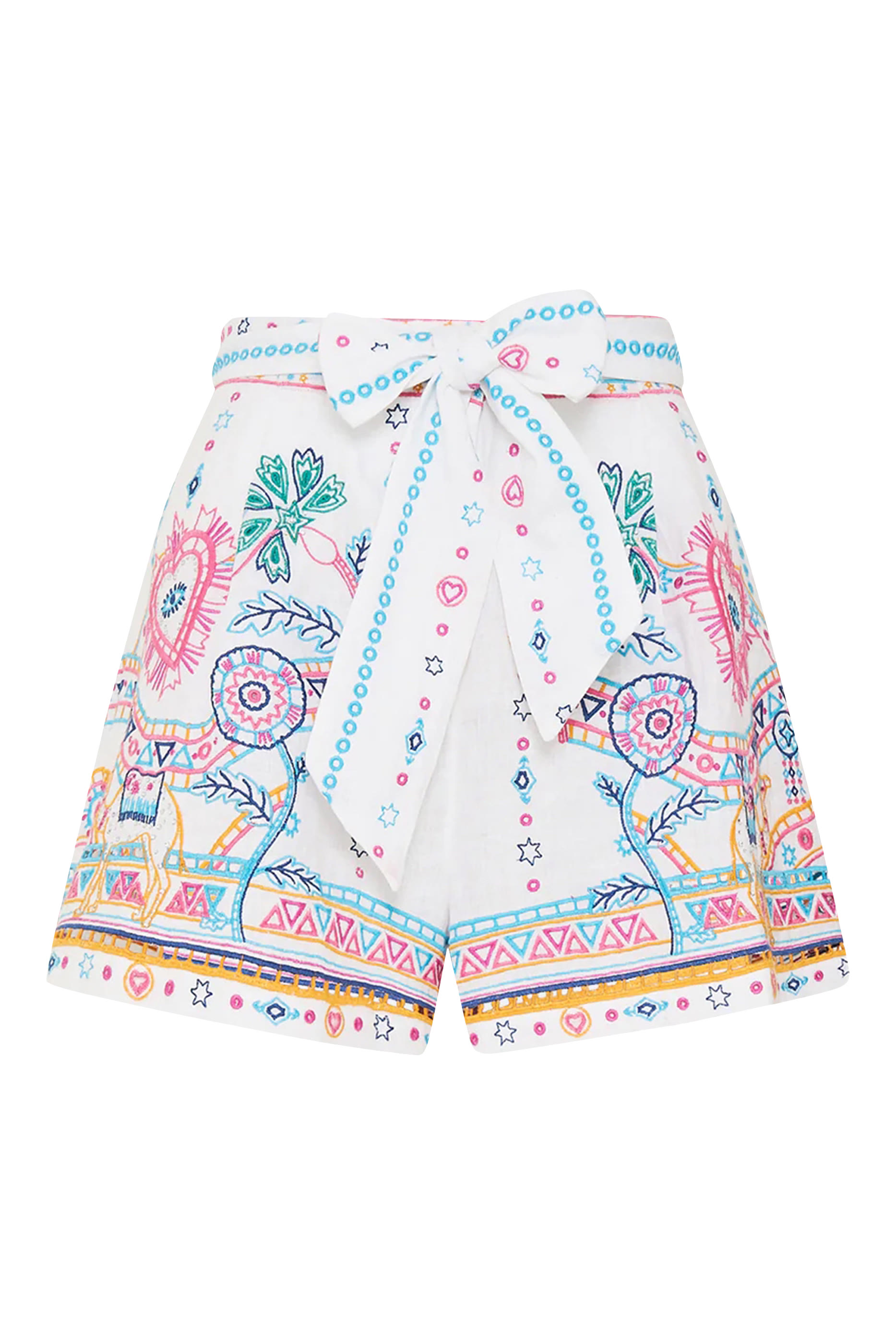 Tuck Front Shorts with Belt