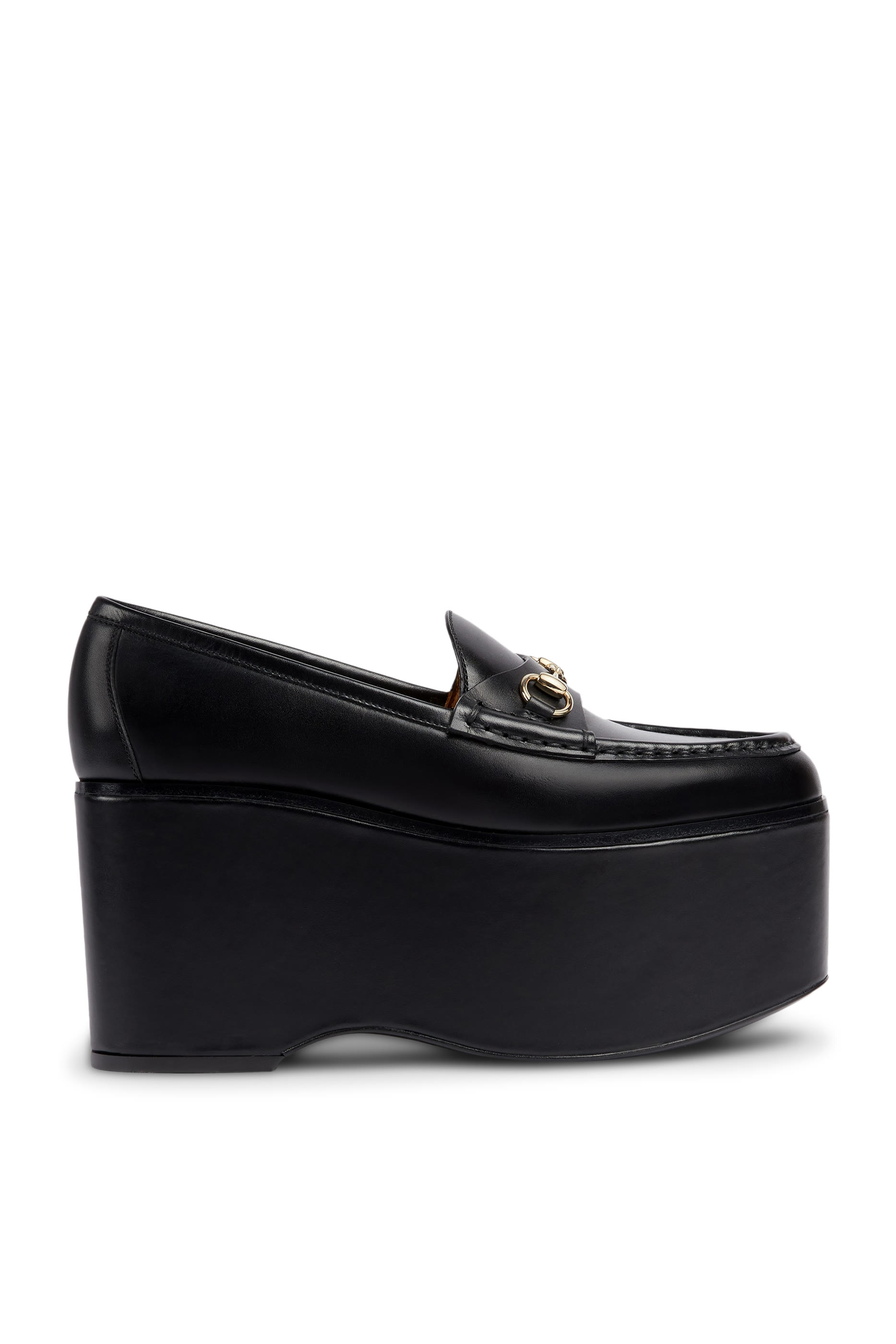 Horsebit 90 Leather Platform Loafers