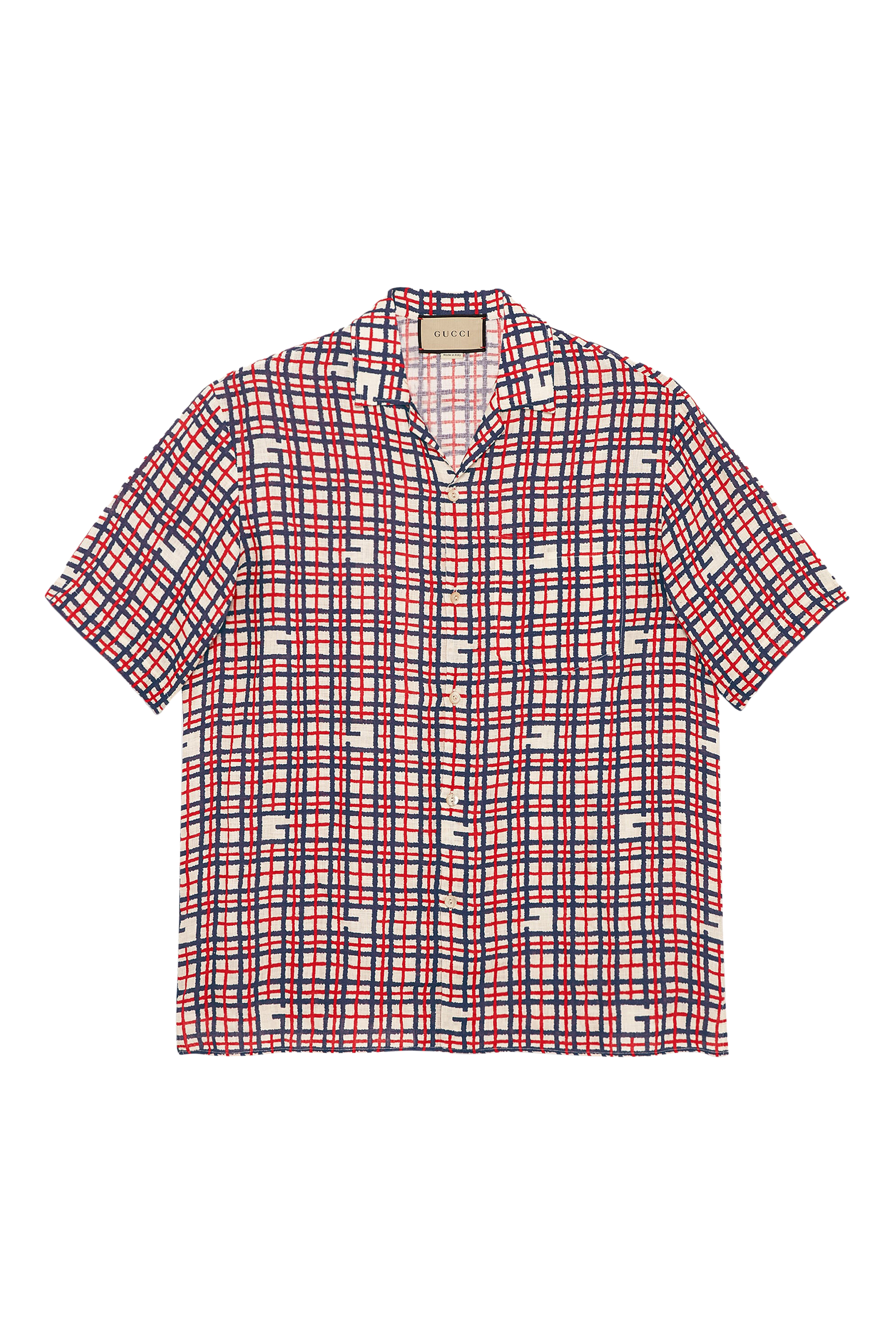 Square G Tartan Print Shirt