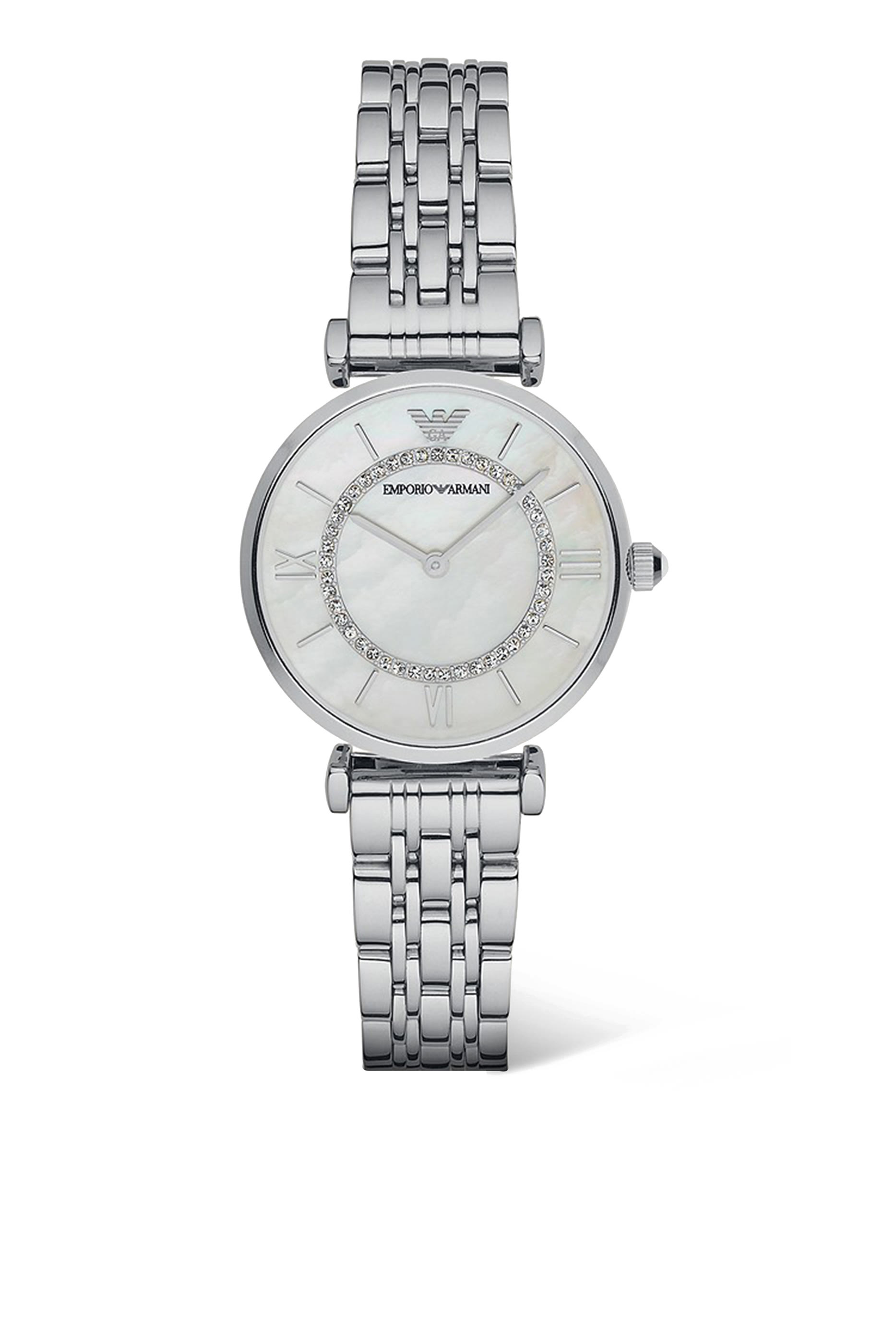 Gianni T-Bar Silver Tone Watch
