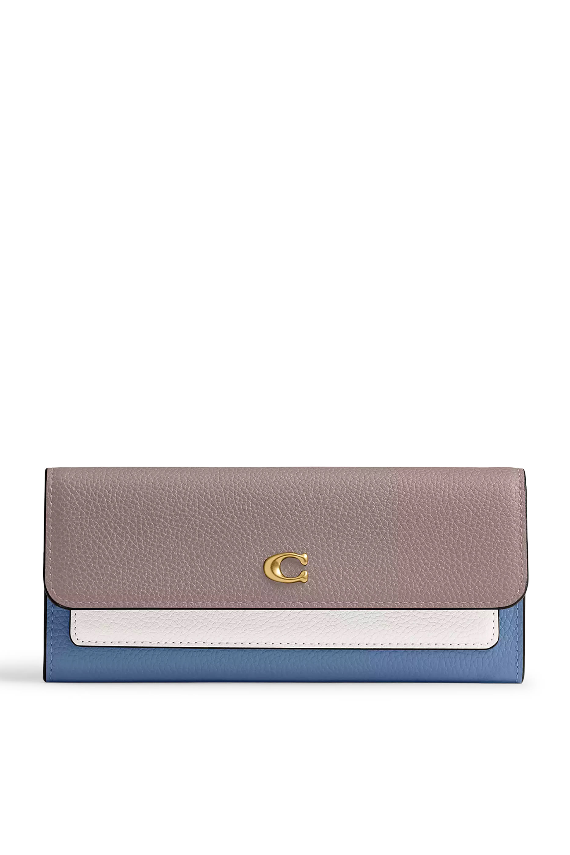 Mila Long Flap Wallet in Colorblock