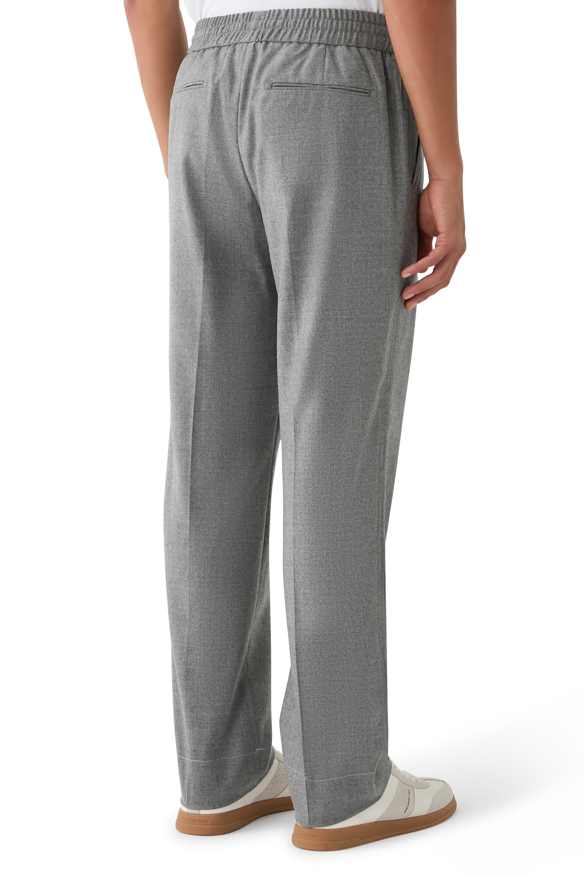 Asolo Wool Flannel Tapered Pants