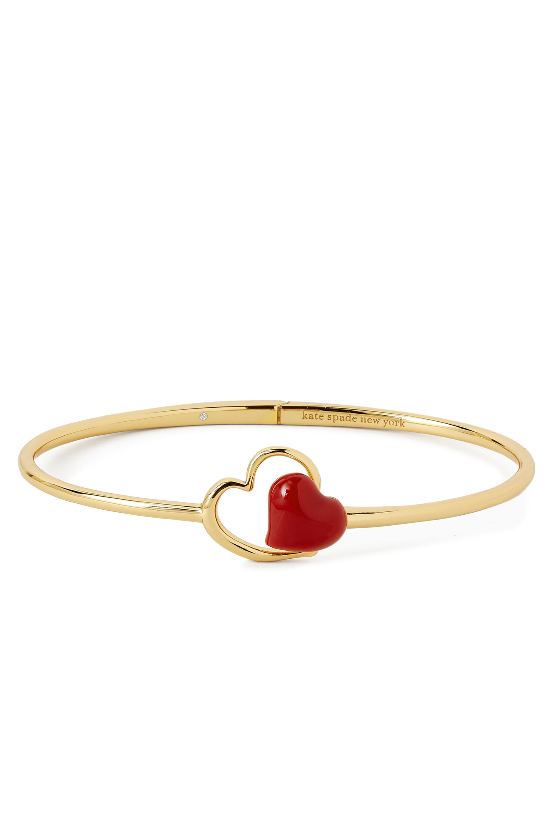 Amour Bangle, Plated Metal & Enamel