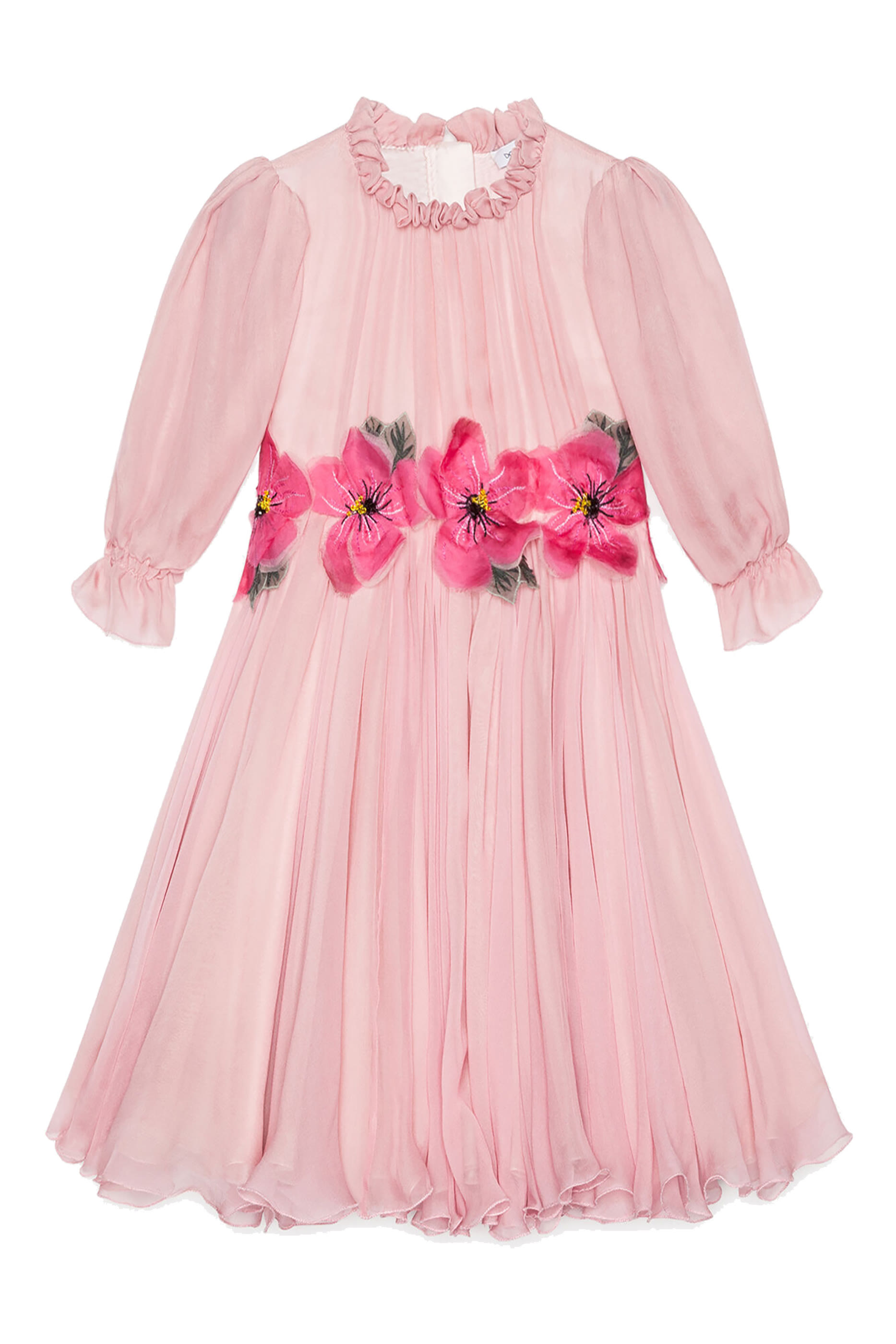 Kids Floral Printed Chiffon Dress