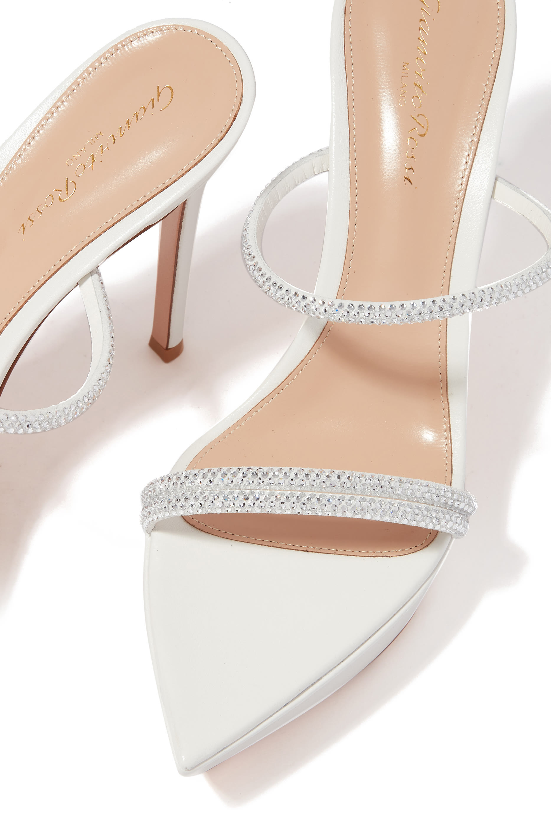 Cannes 105 Leather Platform Sandals