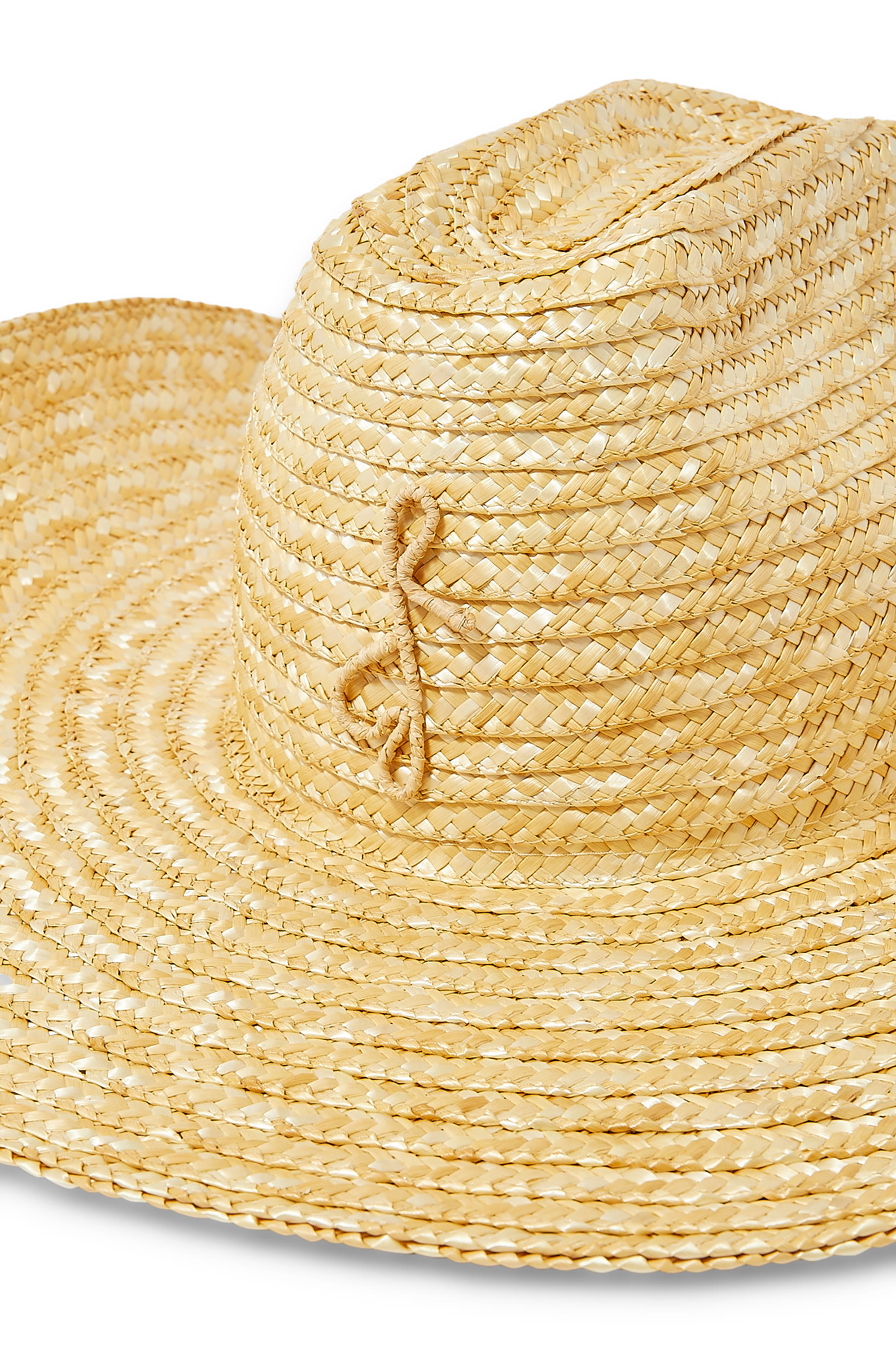 Monogram-Embellished Straw Cowboy Hat