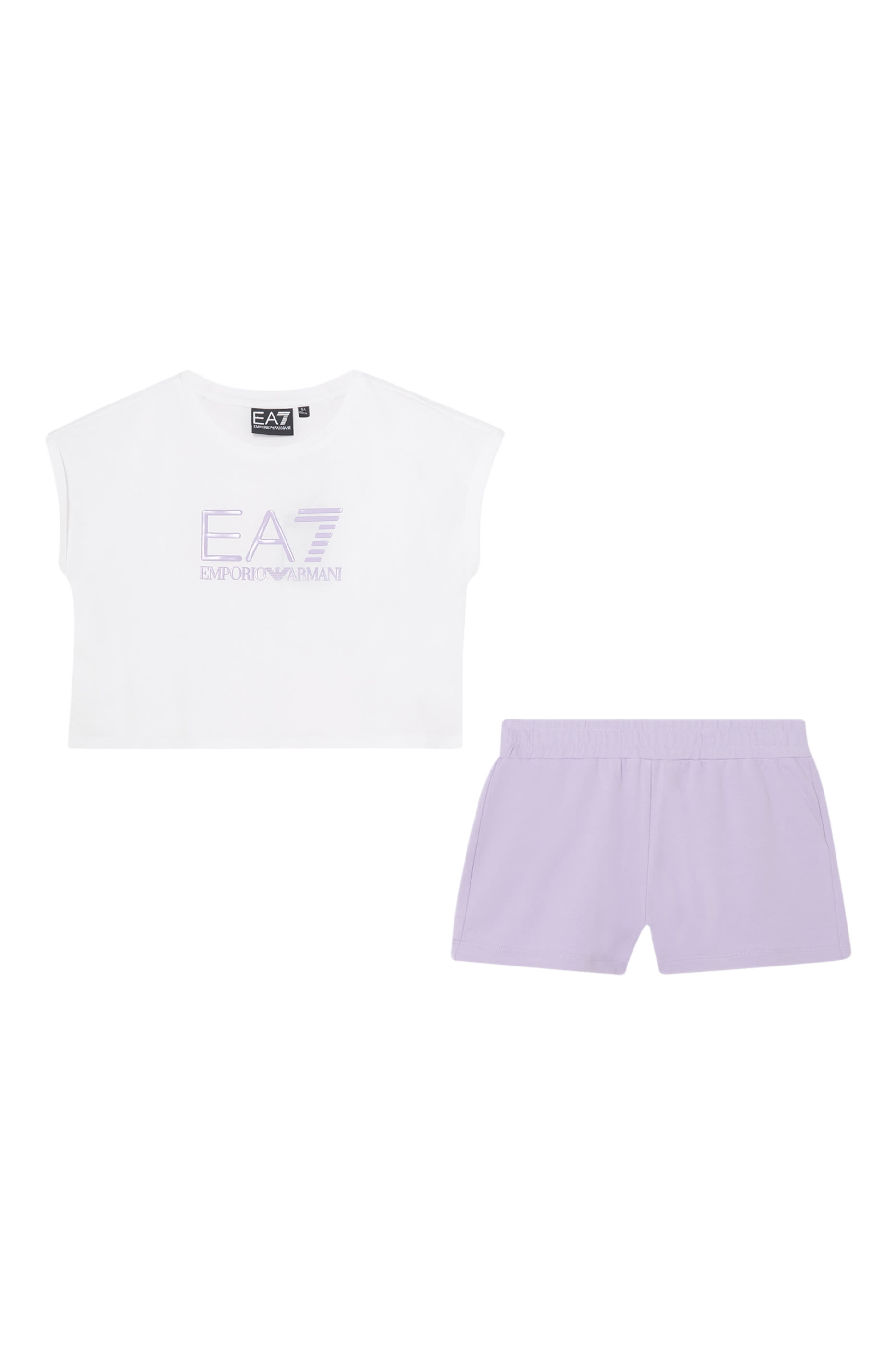 Kids EA7 Logo T-Shirt & Shorts Set