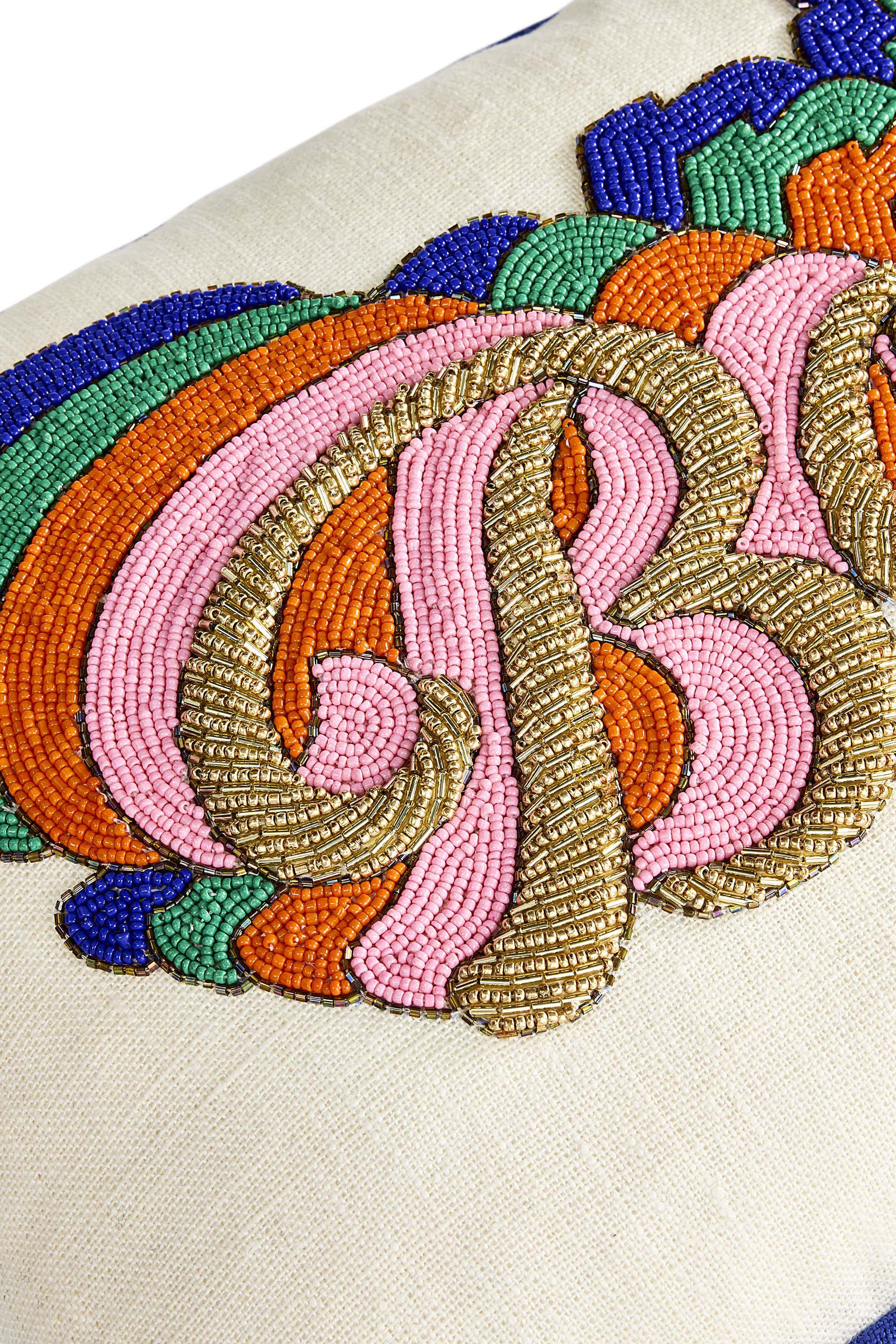 Bonjour Beaded Cushion