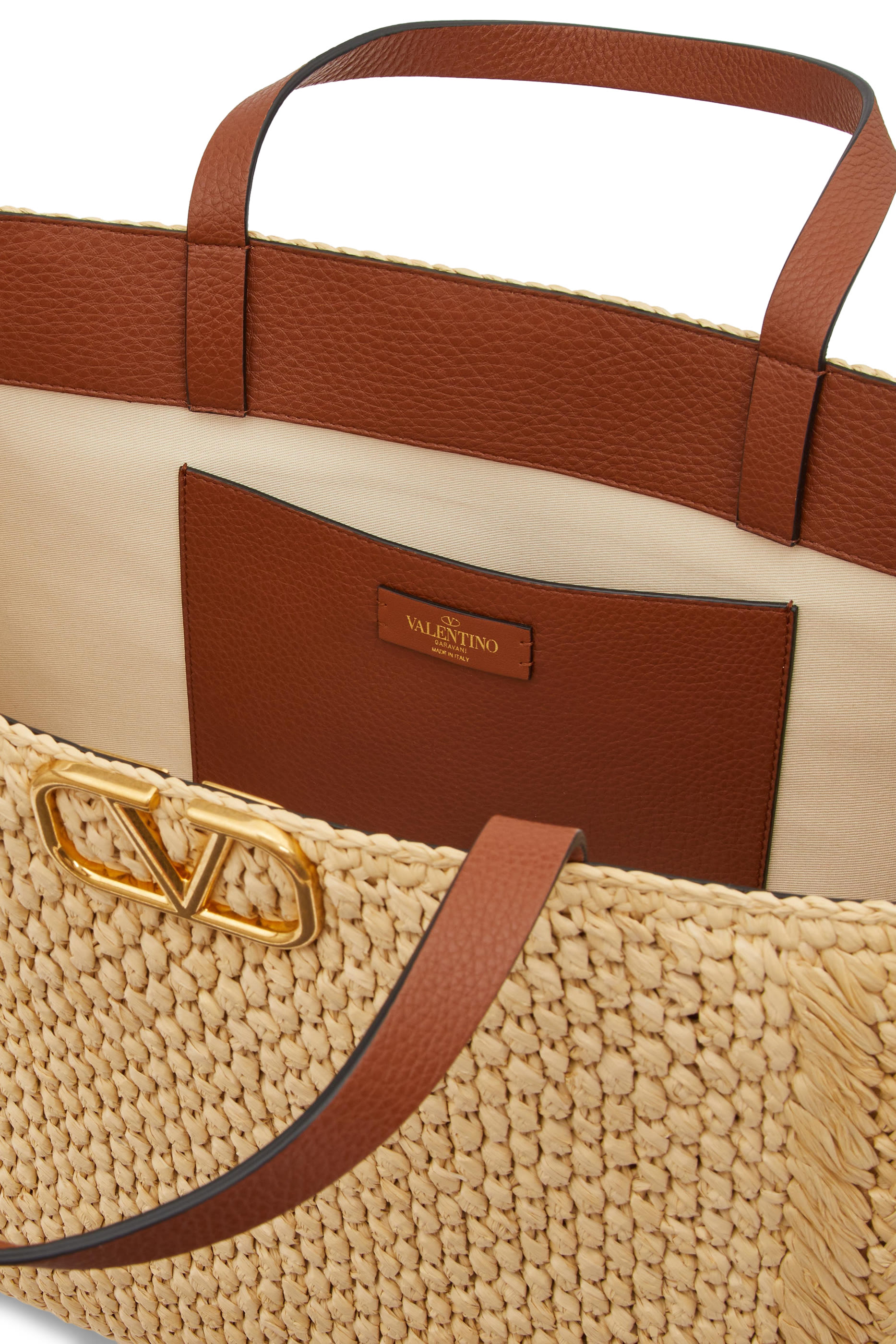 Valentino Garavani VLogo Signature Crochet Tote Bag