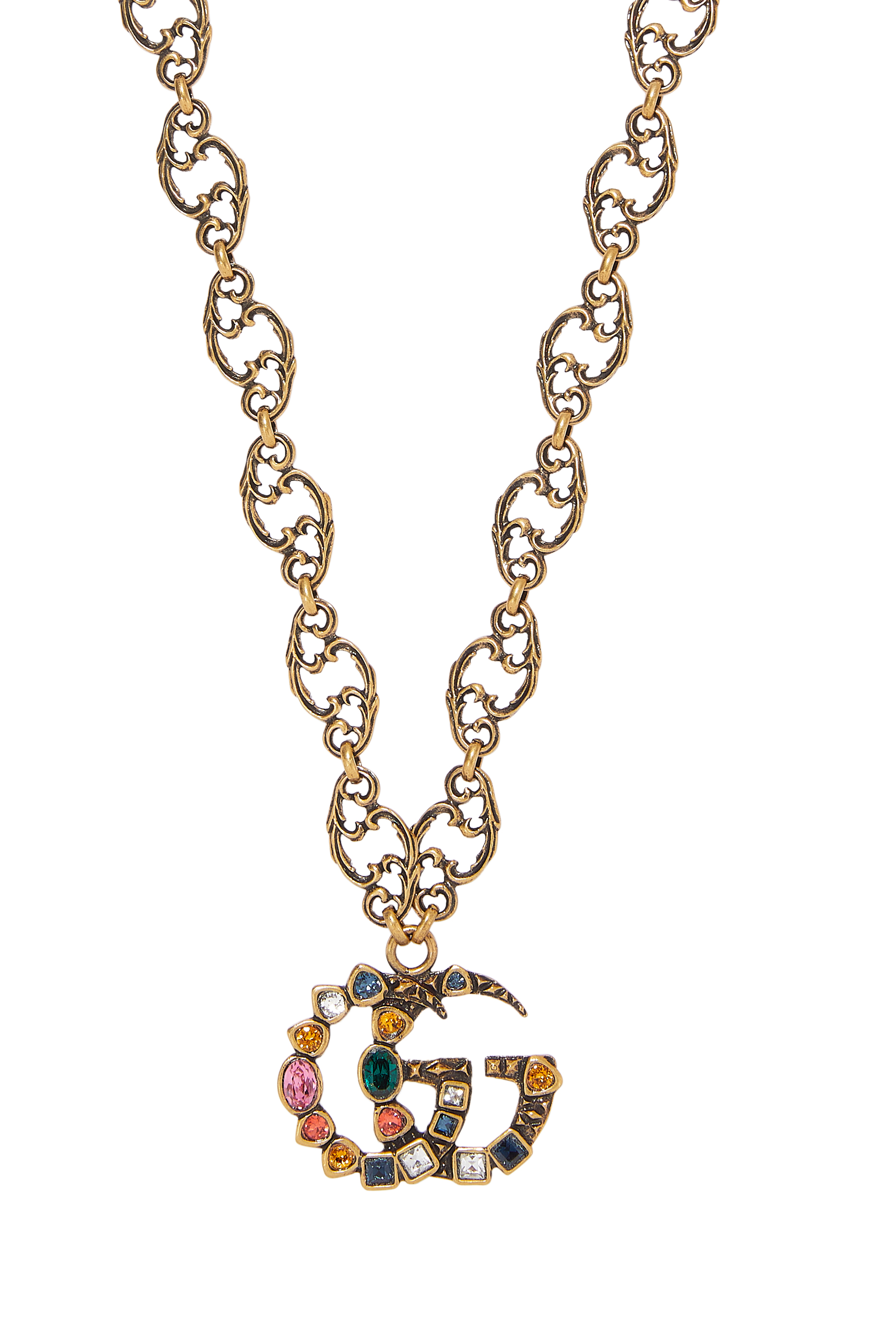 Double G Crystal Necklace