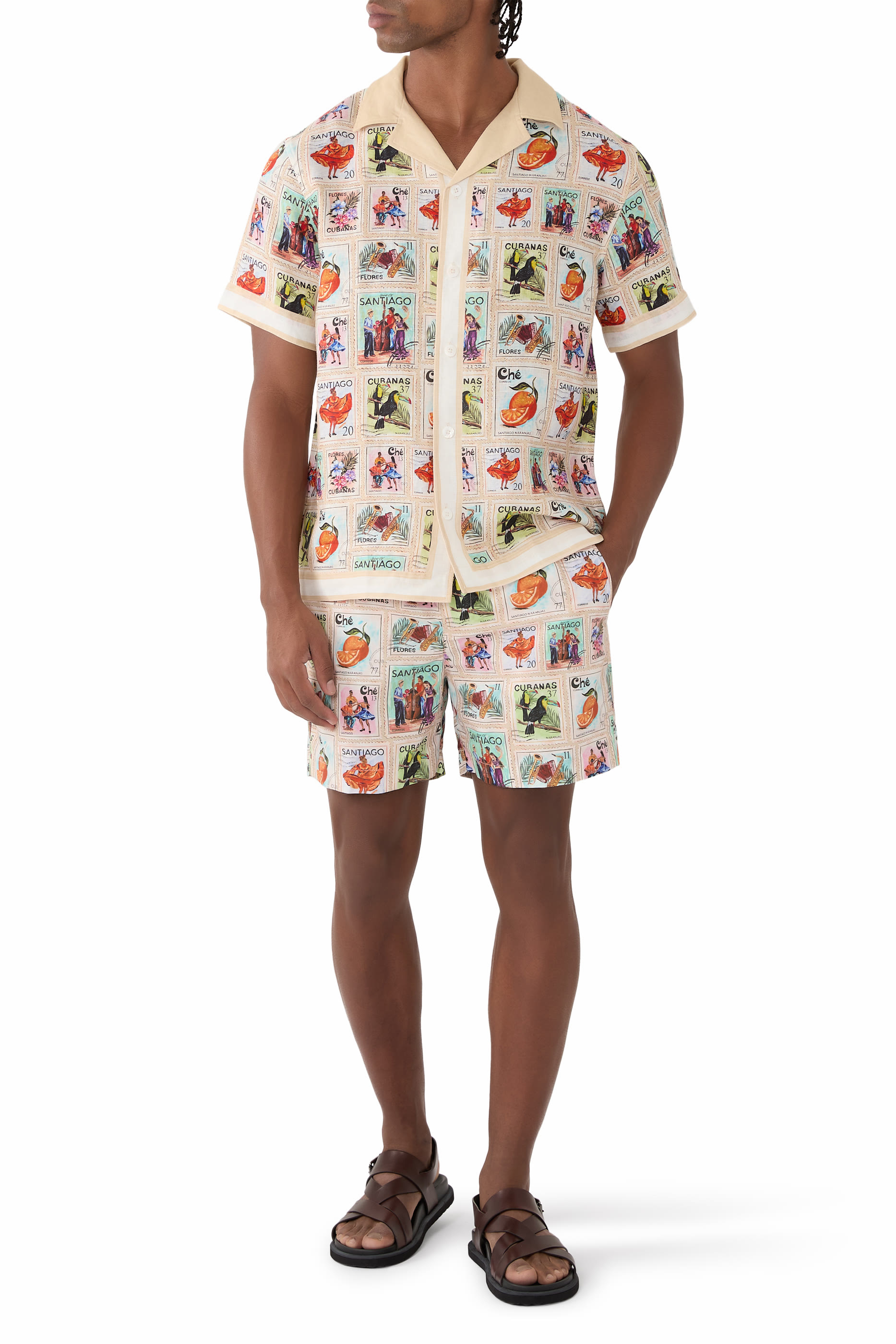 Estampillas Printed Swim Shorts