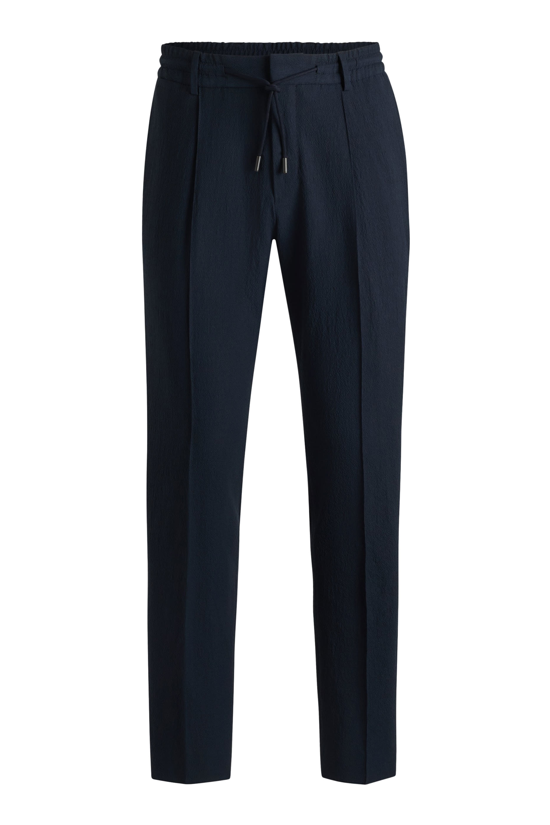 Stretch-Cotton Trousers with Drawcord Waist