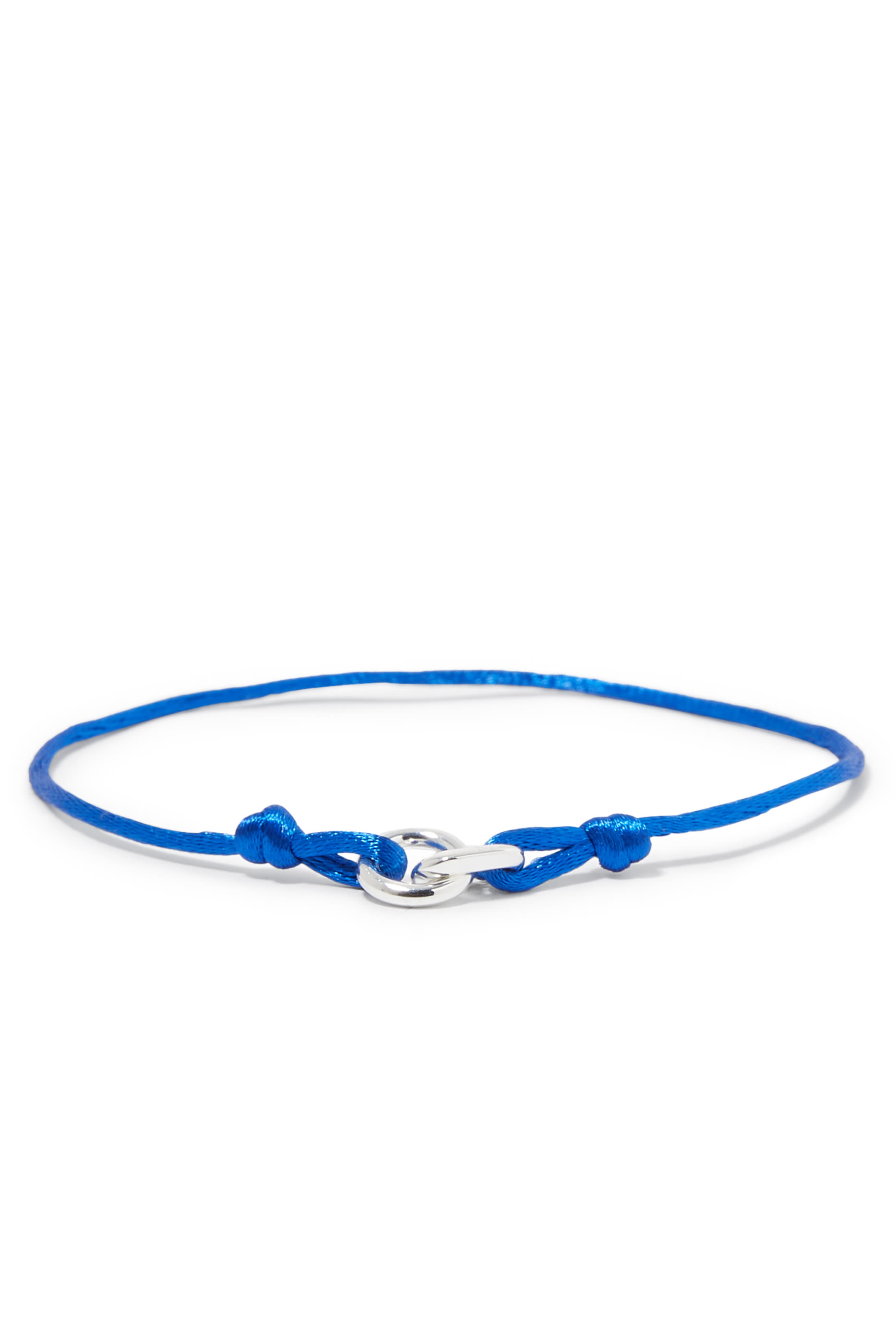 Element Bracelet, Sterling Silver & Korean Silk Cord