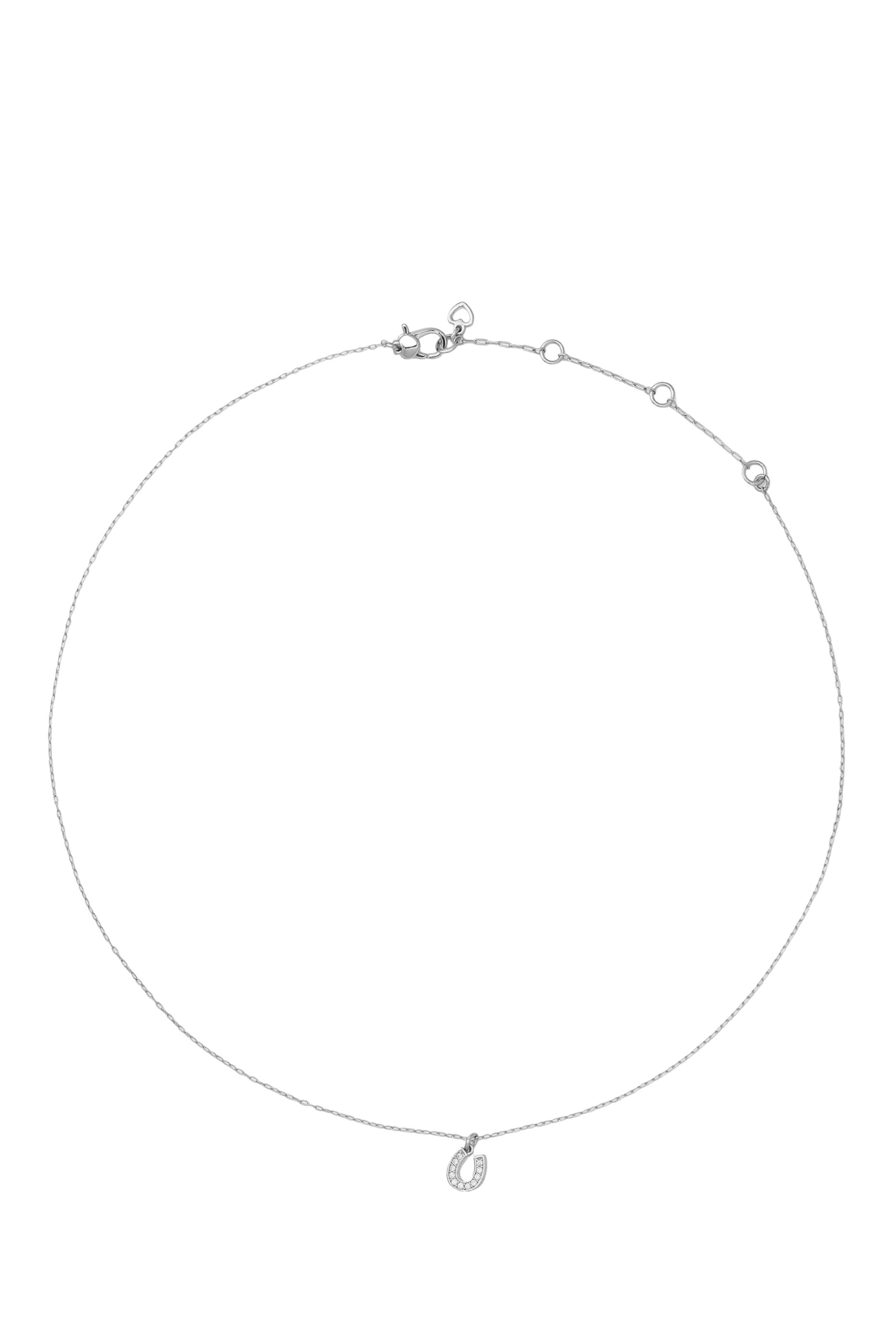 Lucky You Pendant, Plated Metal & Cubic Zirconia