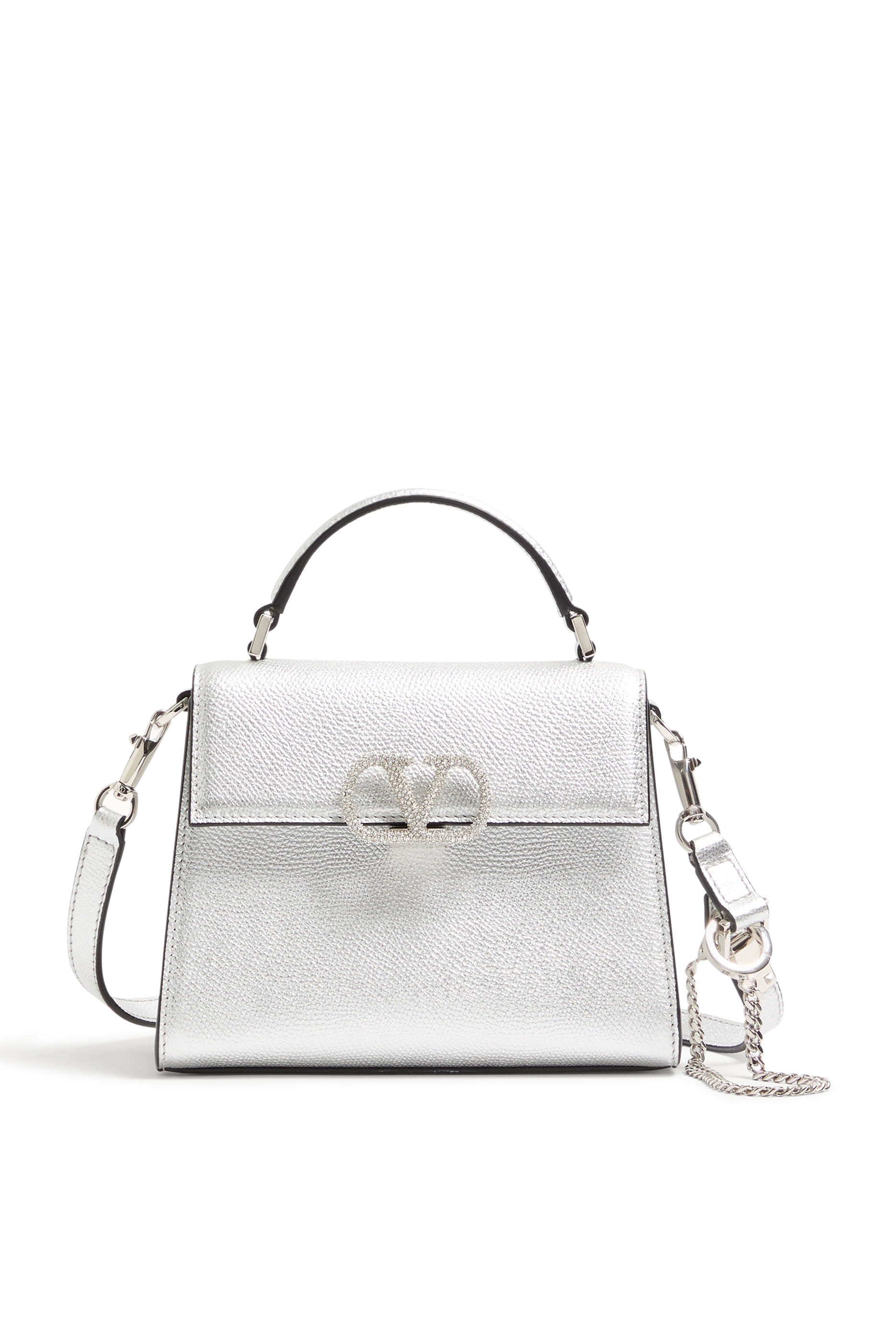VLogo Crystal Mini Top-Handle Bag
