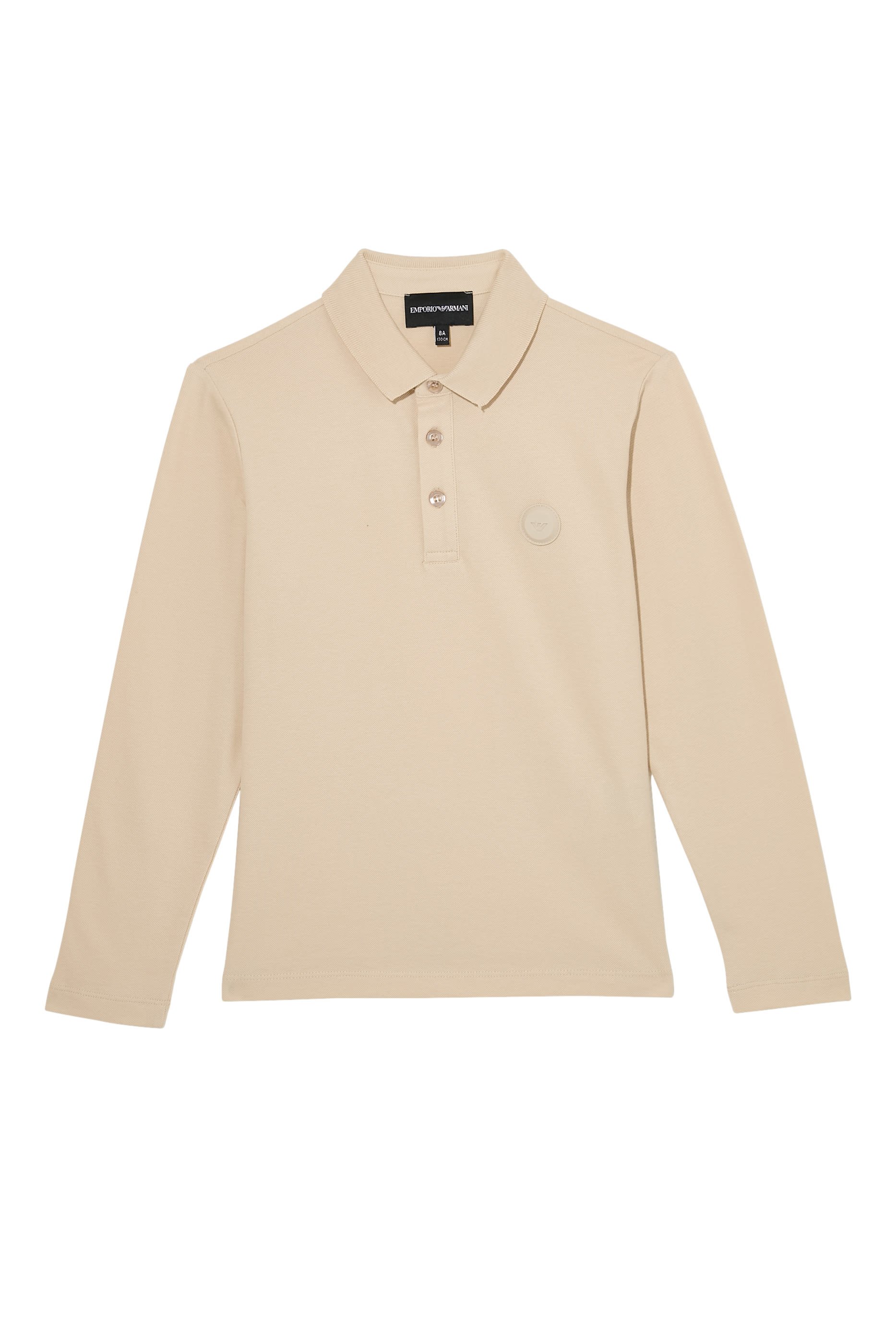 Kids Long-Sleeved Cotton Polo Shirt