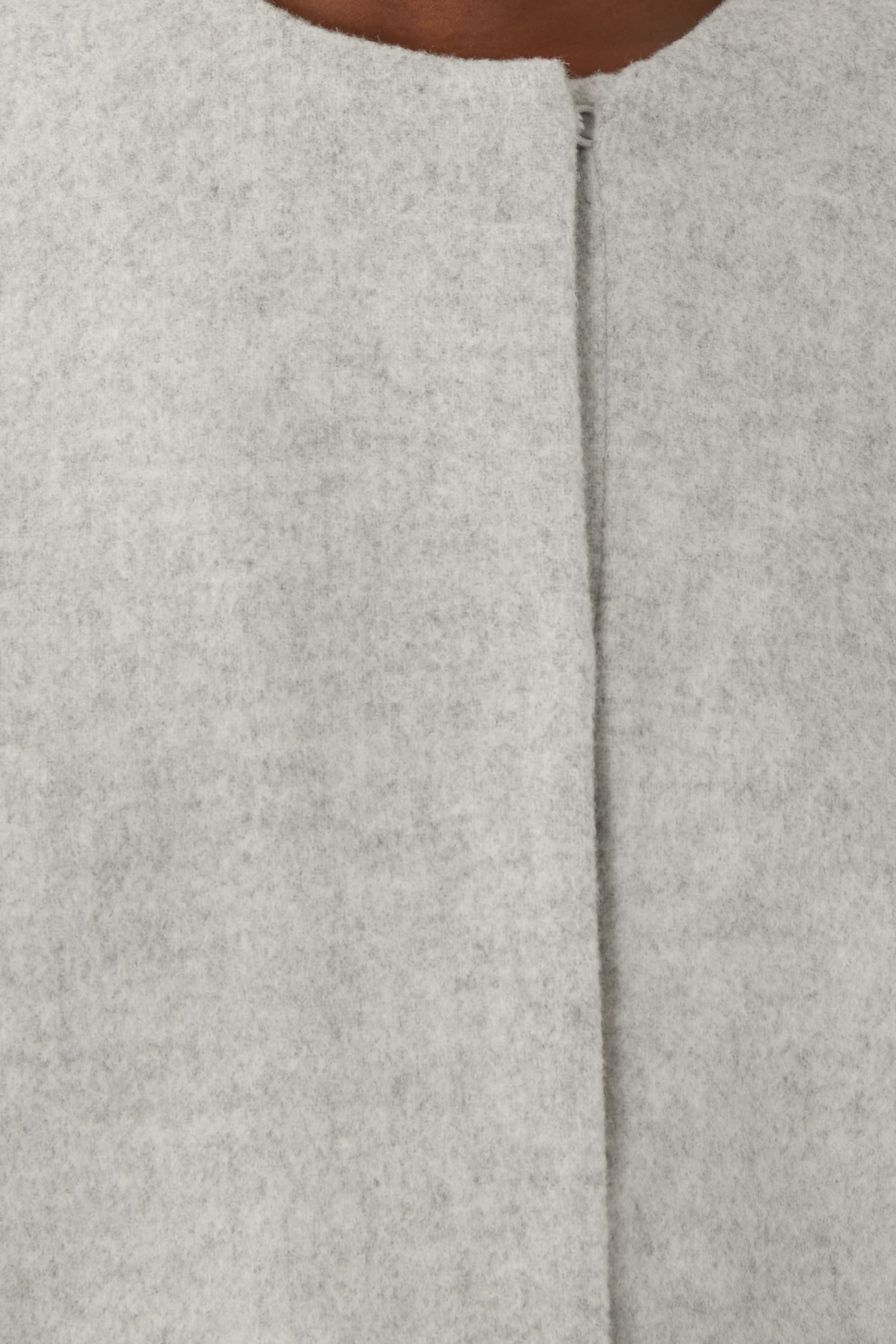 Italian Wool-Blend Collarless Jacket