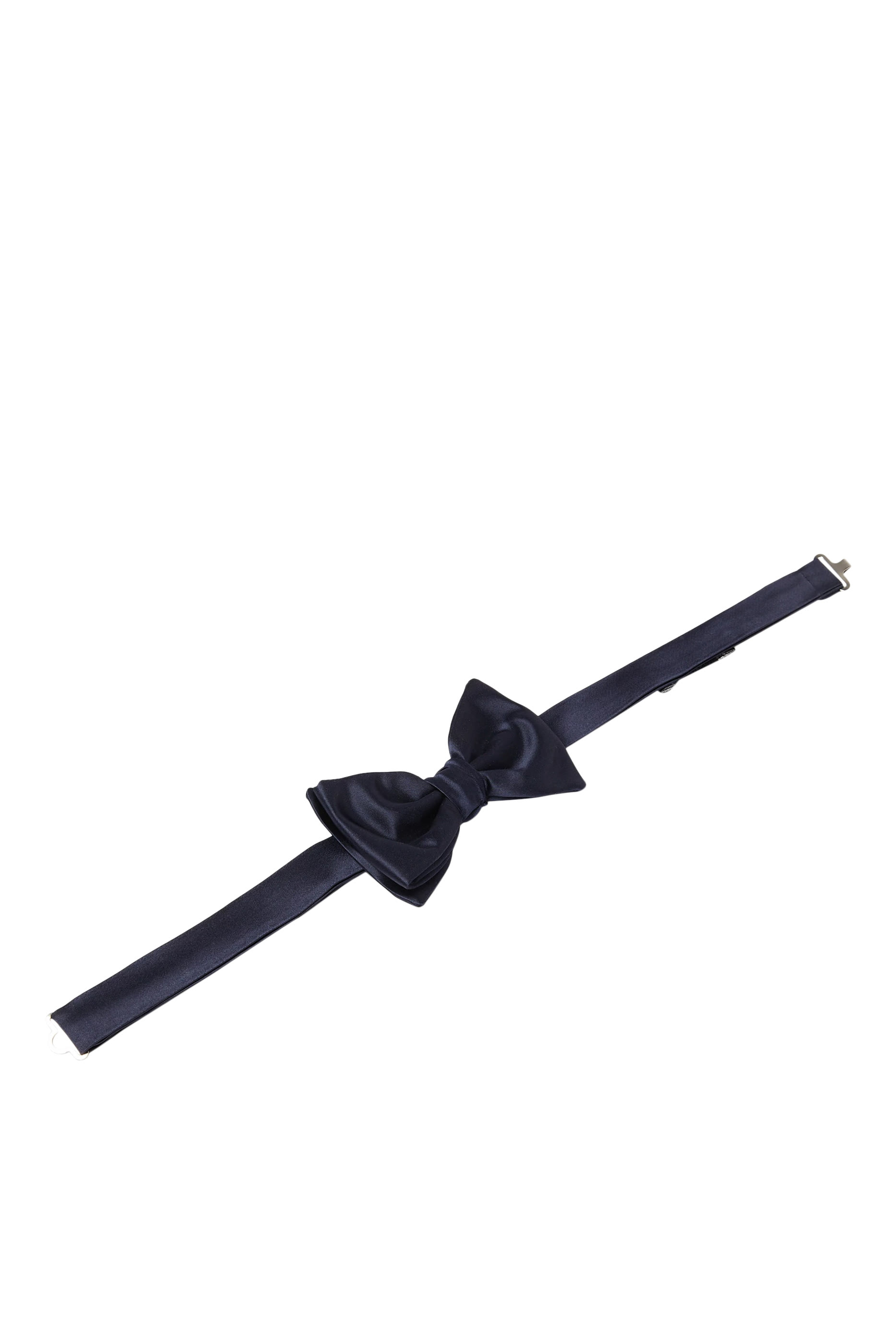 Knotted Bow Tie in Micro-Textured Pure Silk