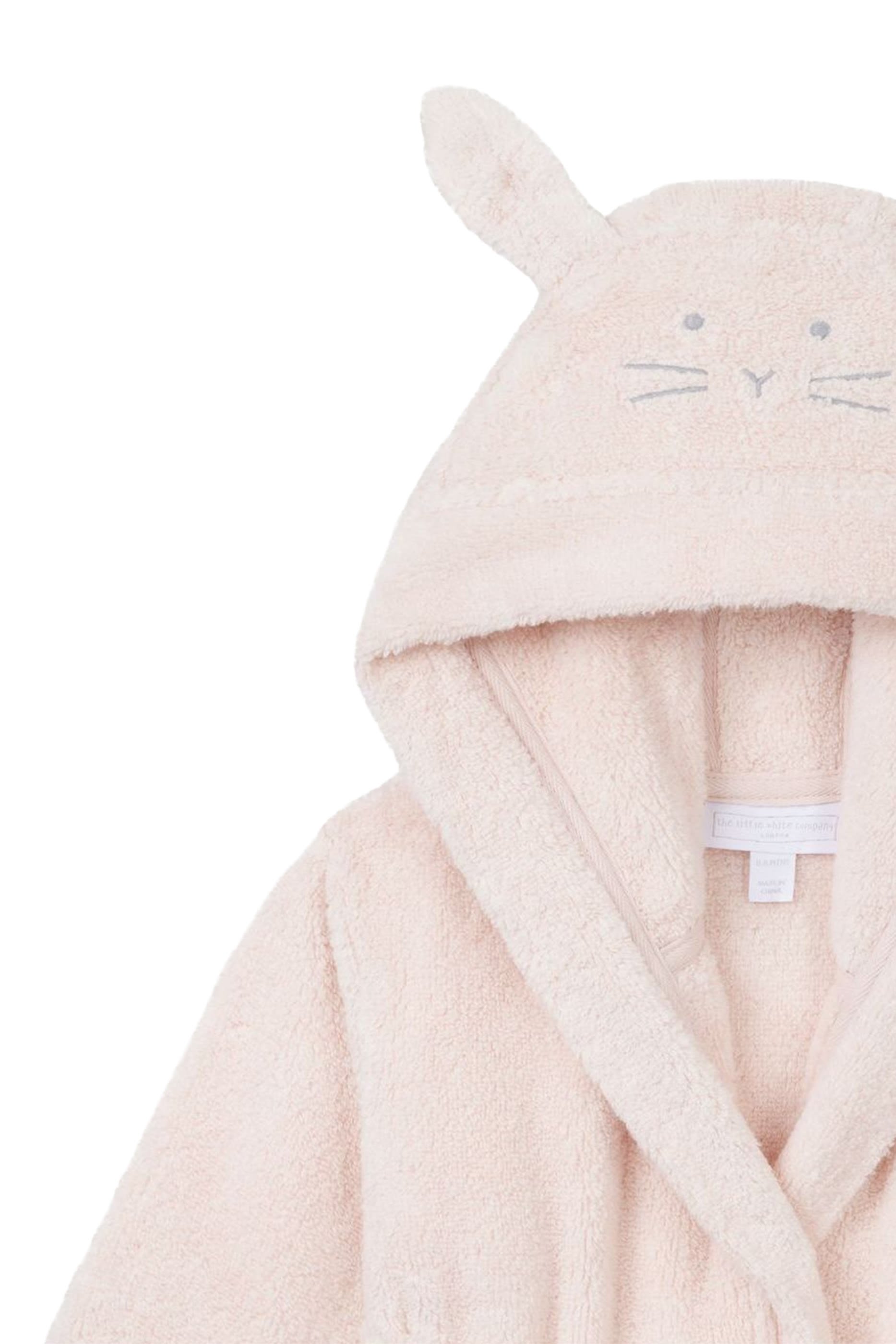Kids Organic Cotton Bunny Hooded Robe