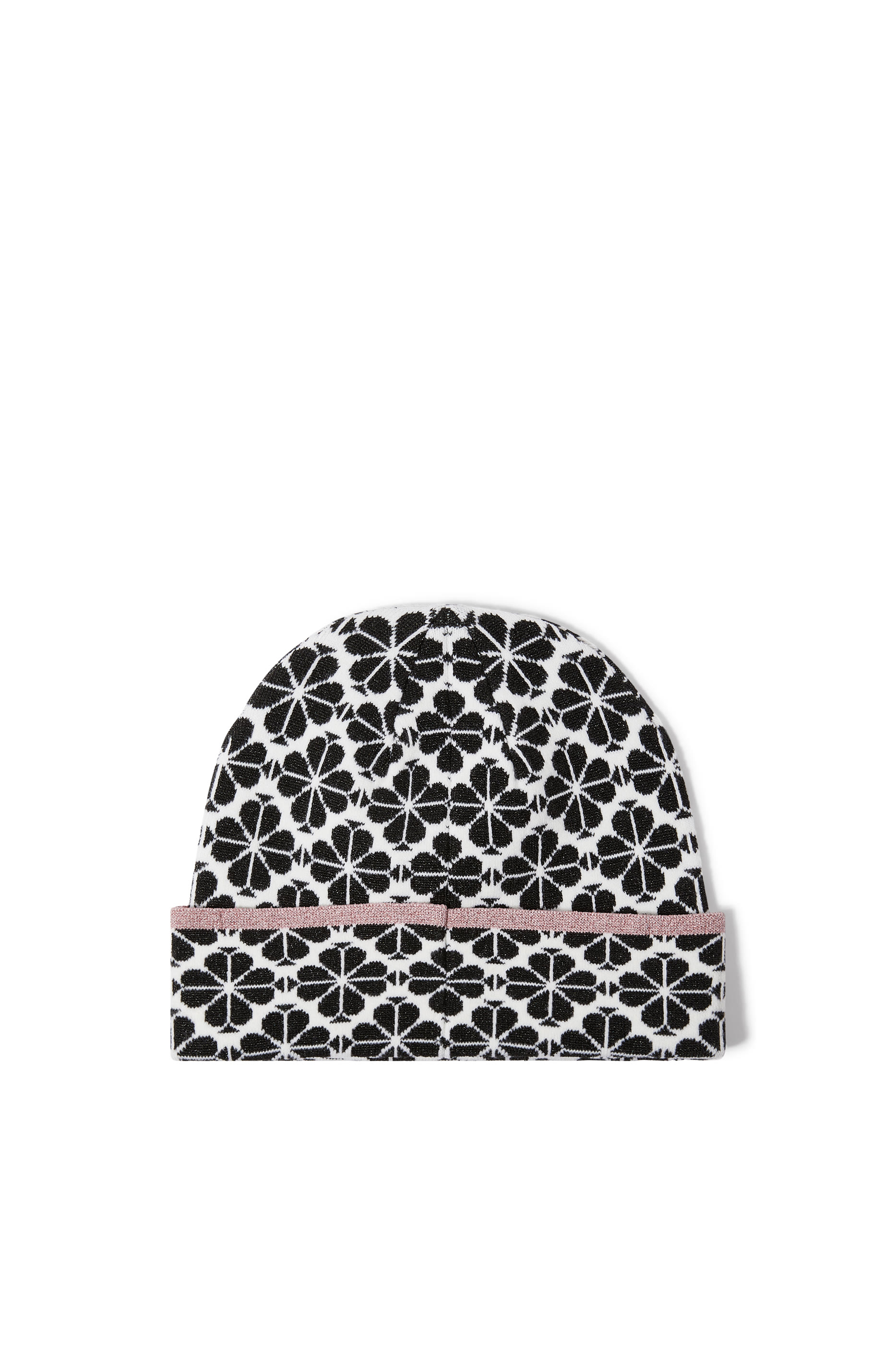 Spade Flower Metallic Beanie