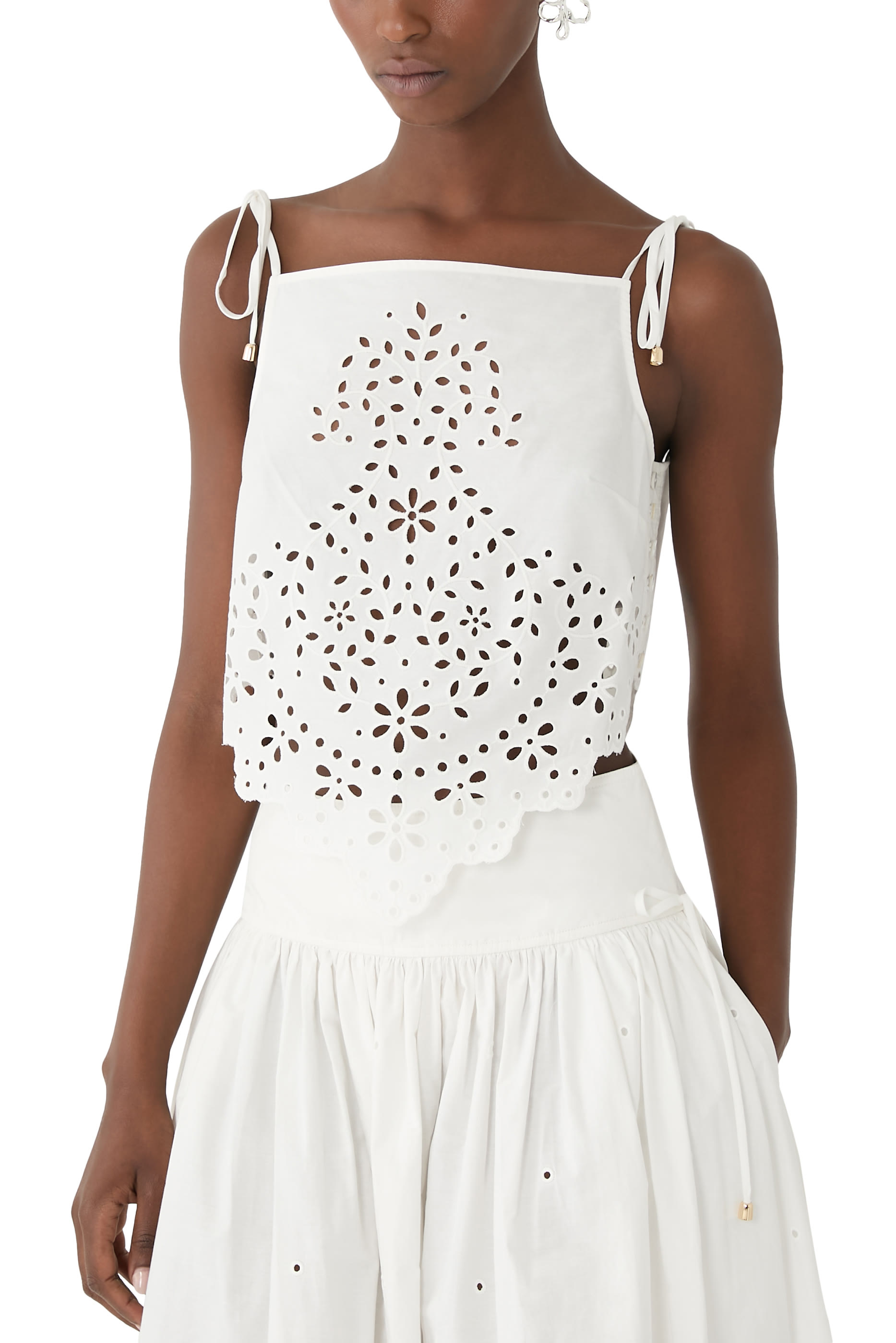 Embroidered Cotton Top