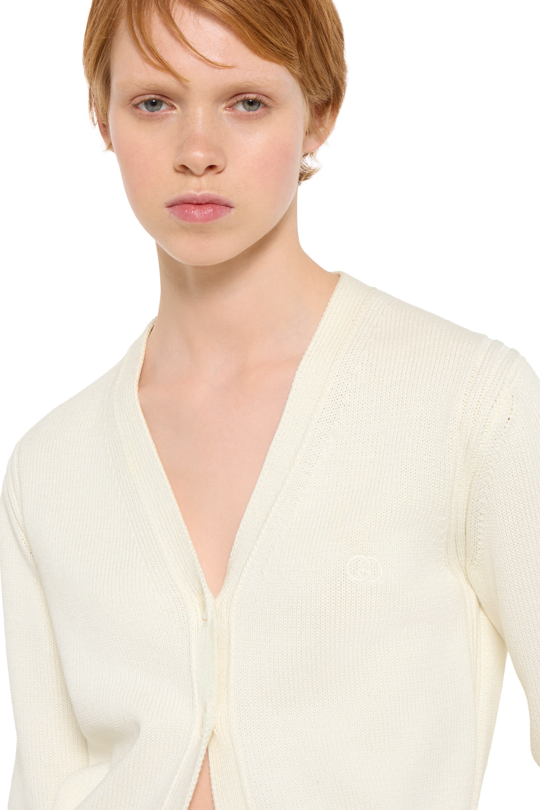 Embroidered Cotton Cardigan