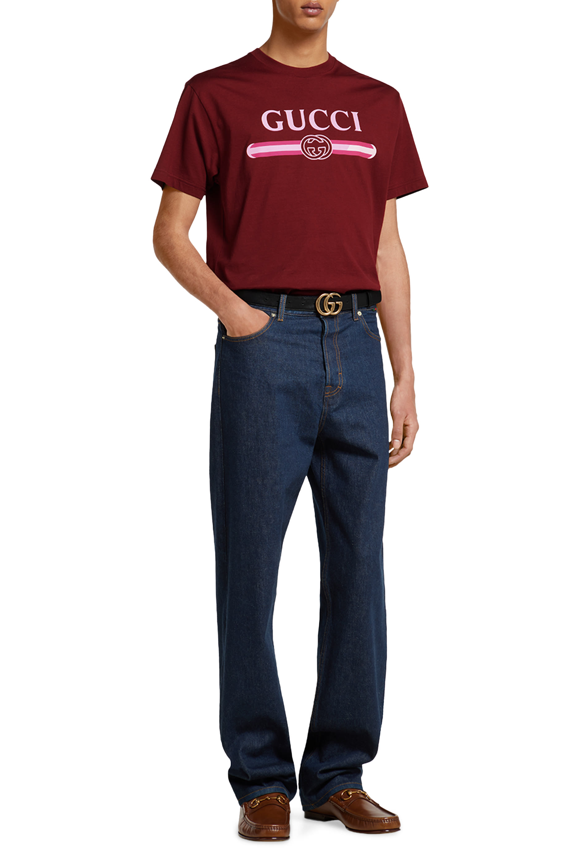 Logo Print Cotton Jersey T-Shirt