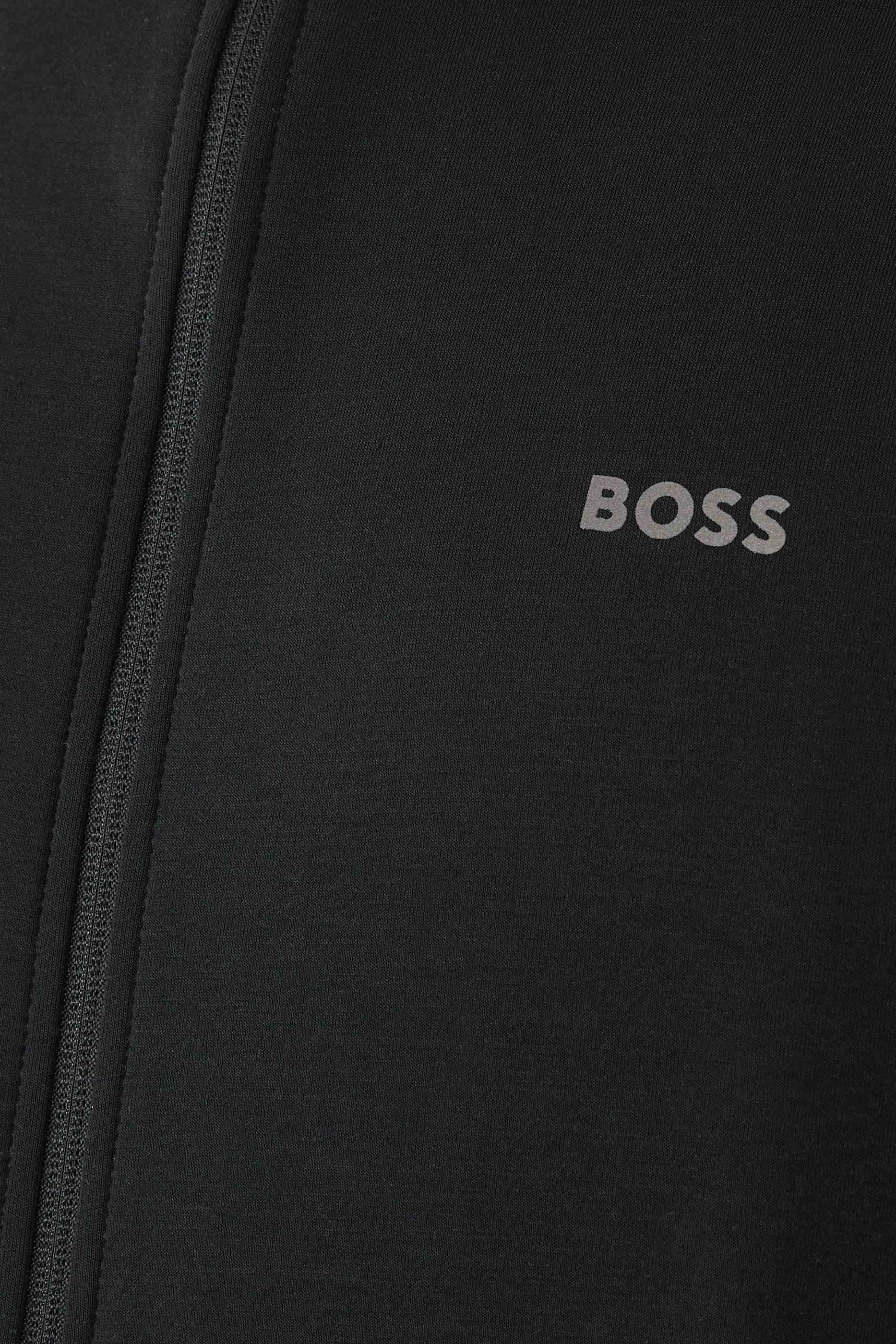 Knitted Jacket with Contrast Sleeves