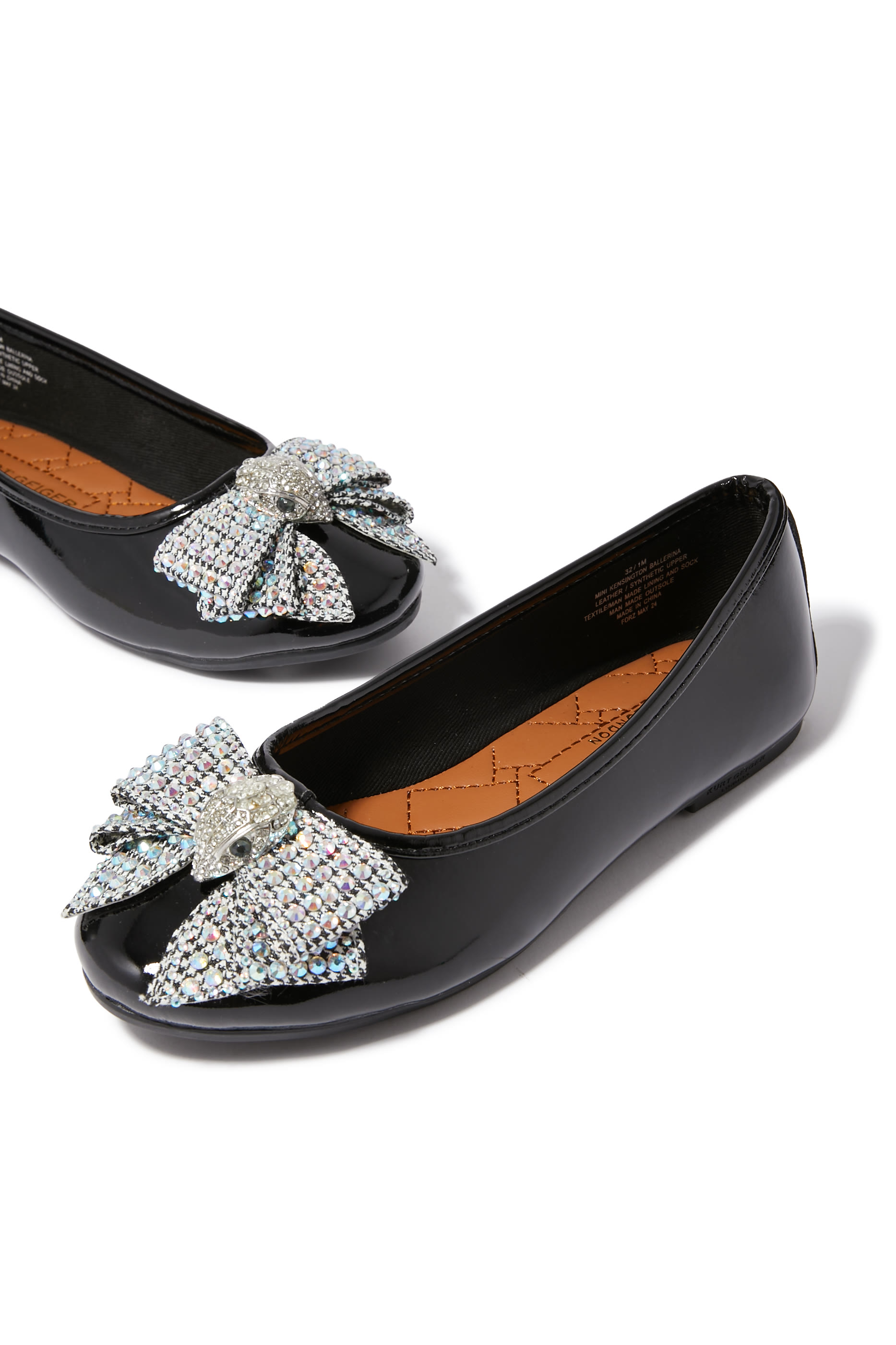 Kids Junior Eagle Bow Ballet Flats