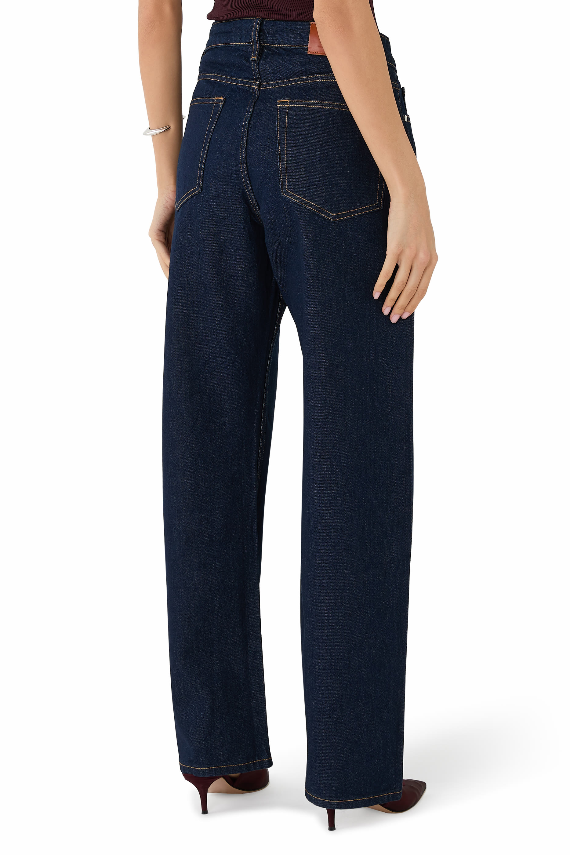 Alida Loose Bowed Jeans