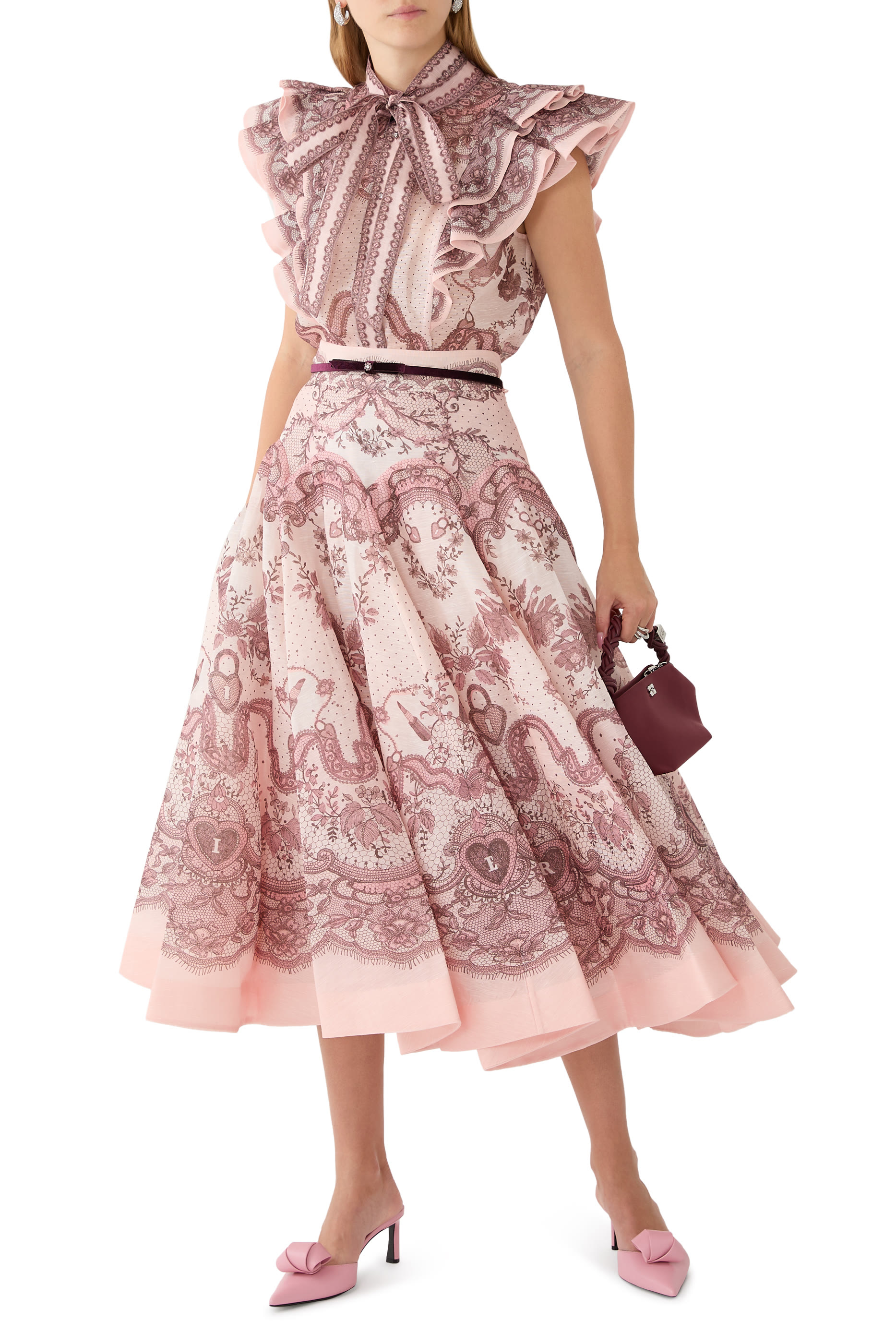 Crush Frilled Fitted Blouse