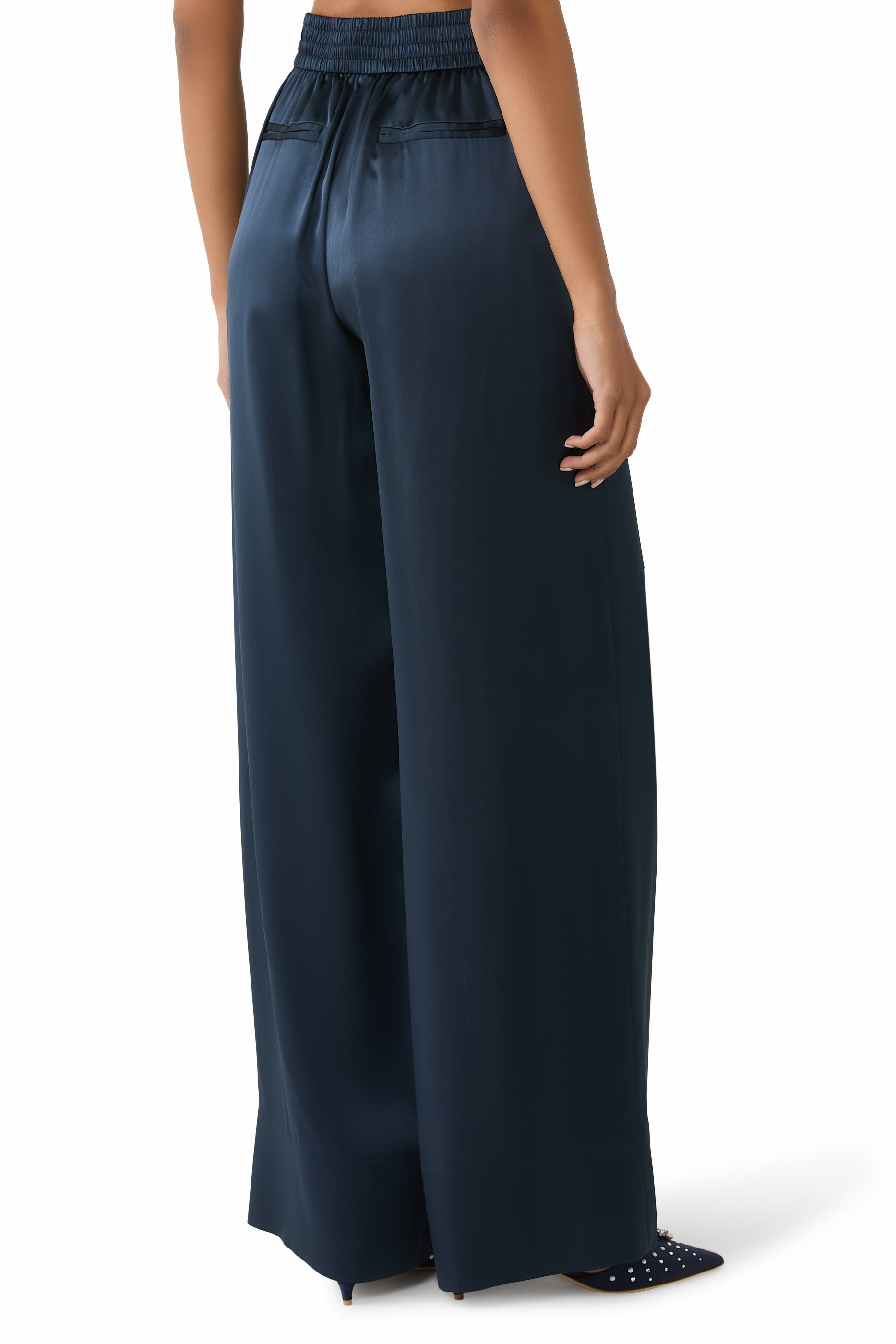 Dijon Silk Satin Trousers 