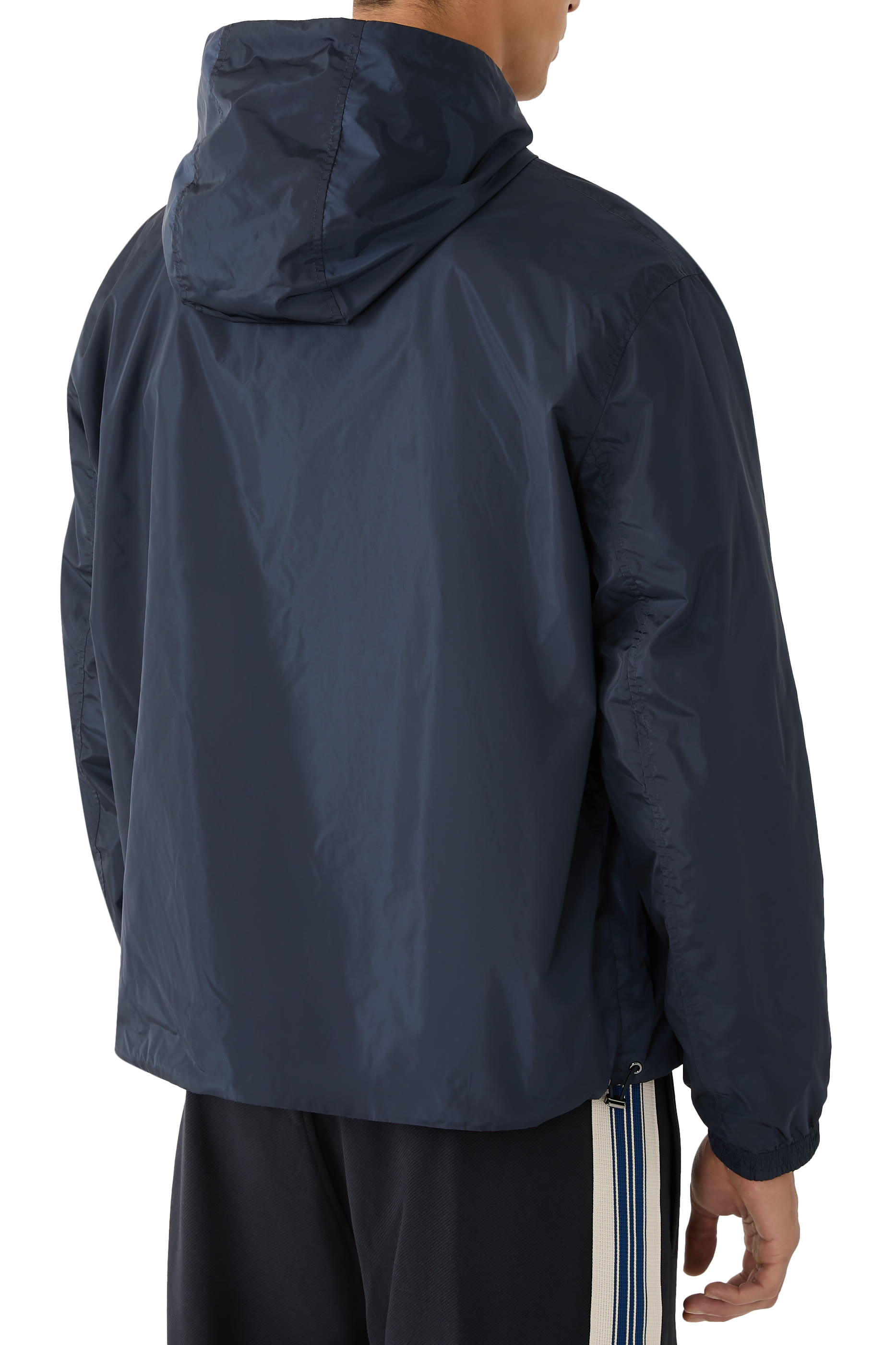 Printed Blouson Hoodie