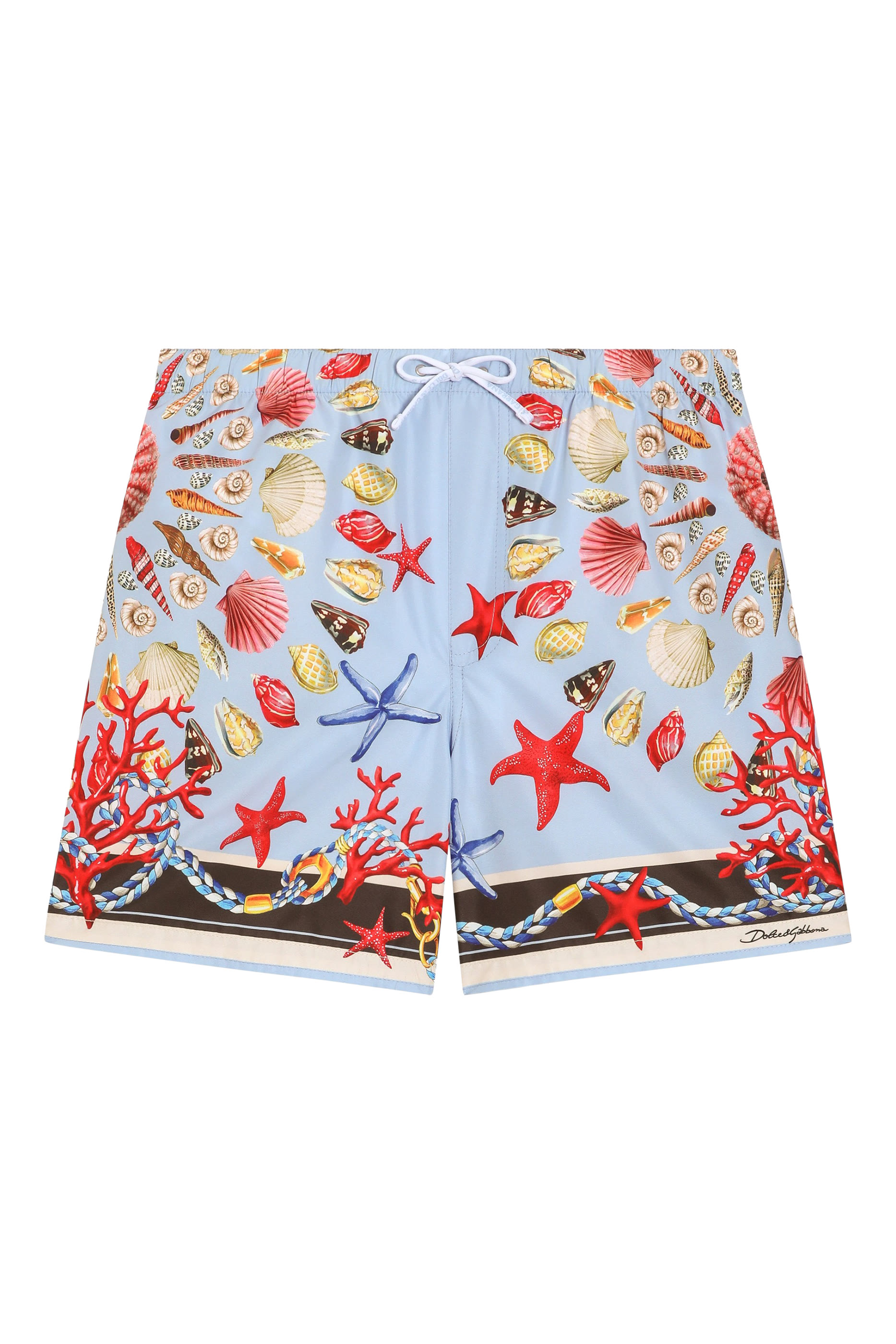 Kids Shell Print Canvas Boxer Shorts