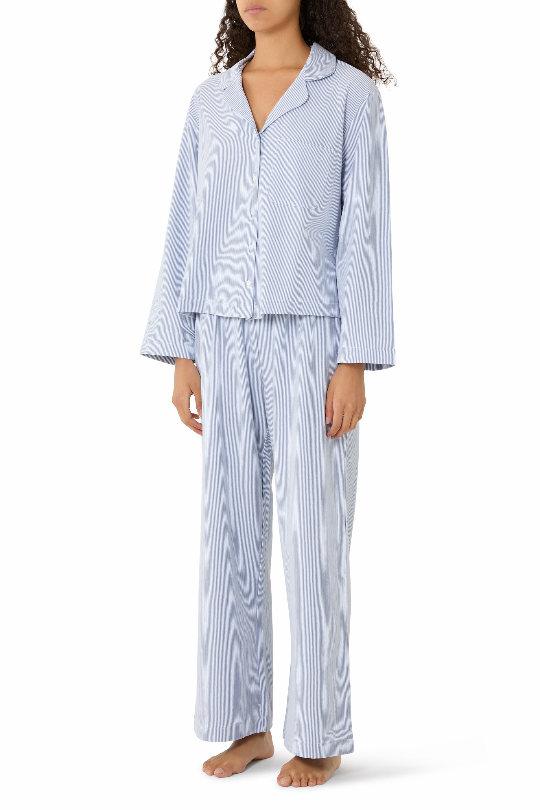 Organic Cotton Jersey Relaxed Pajama Set
