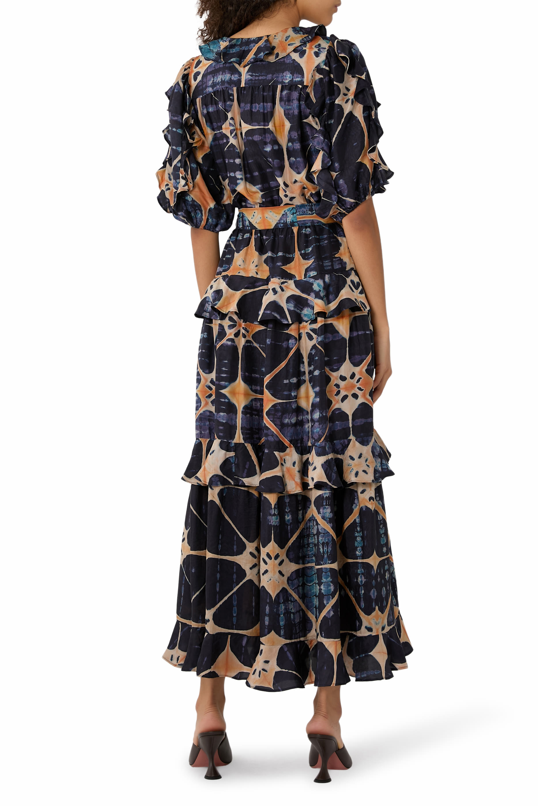 Tida Short Sleeves Midi Dress