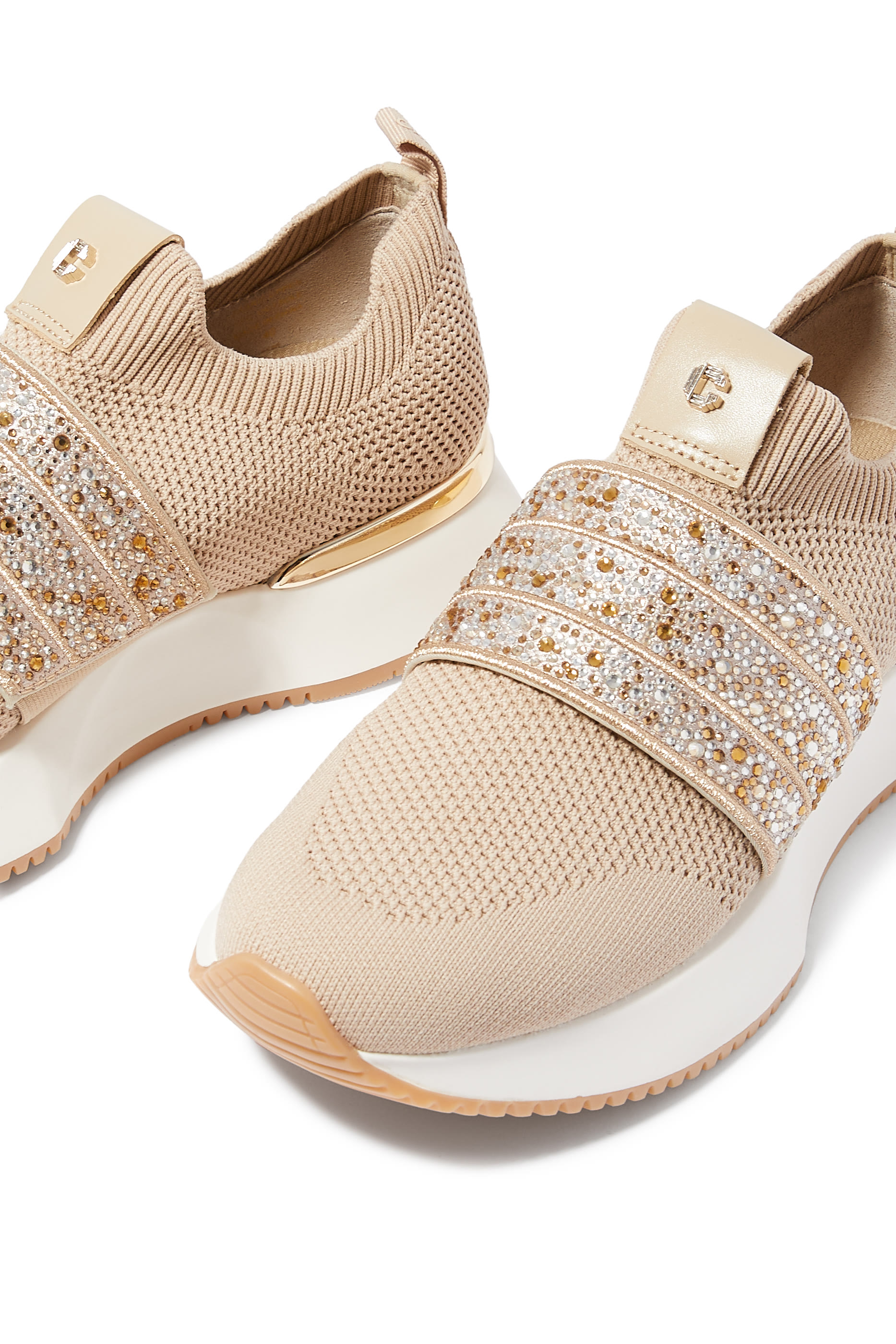 Carvela Flare Sparkle Slip On Sneakers