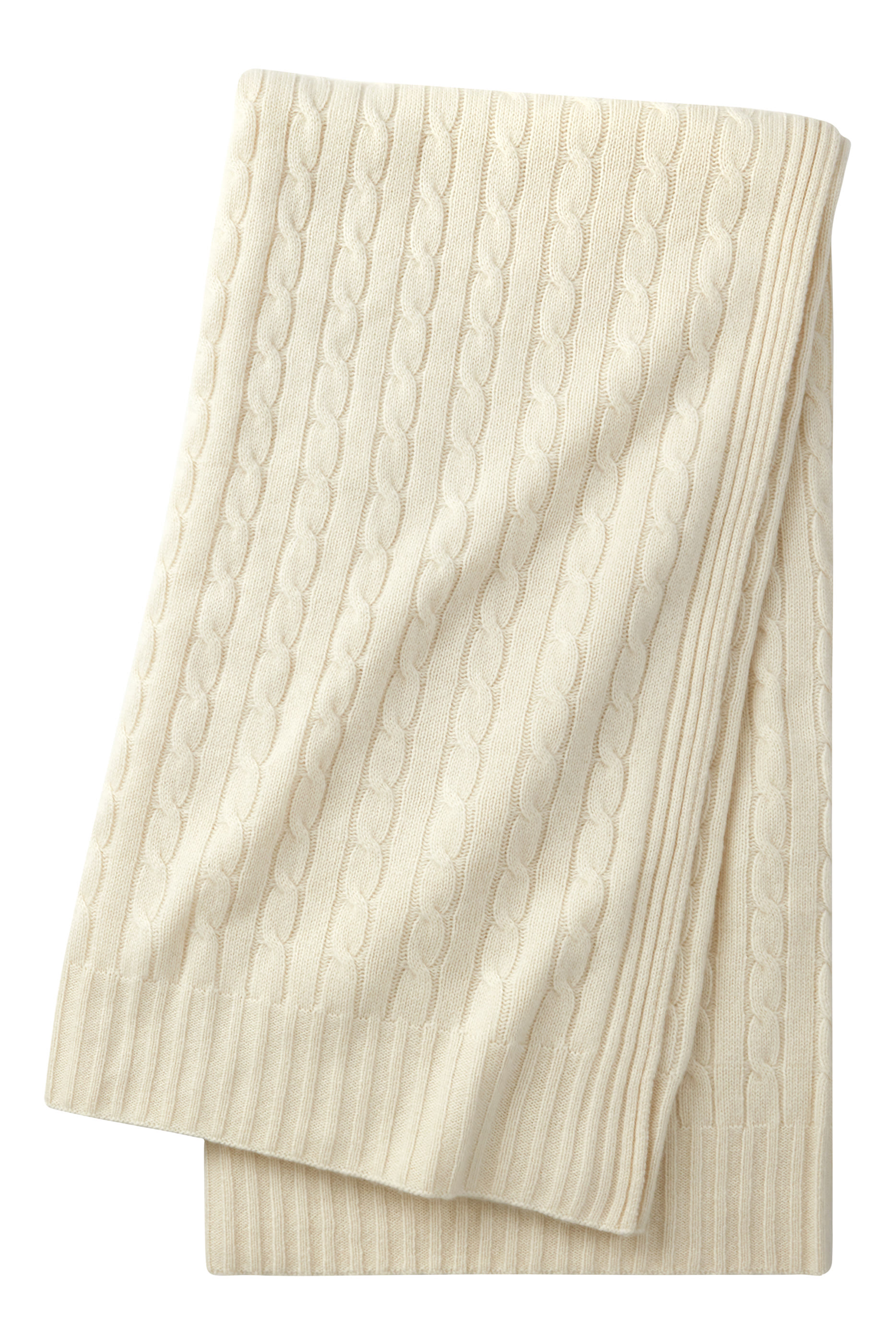 Cable Cashmere Throw