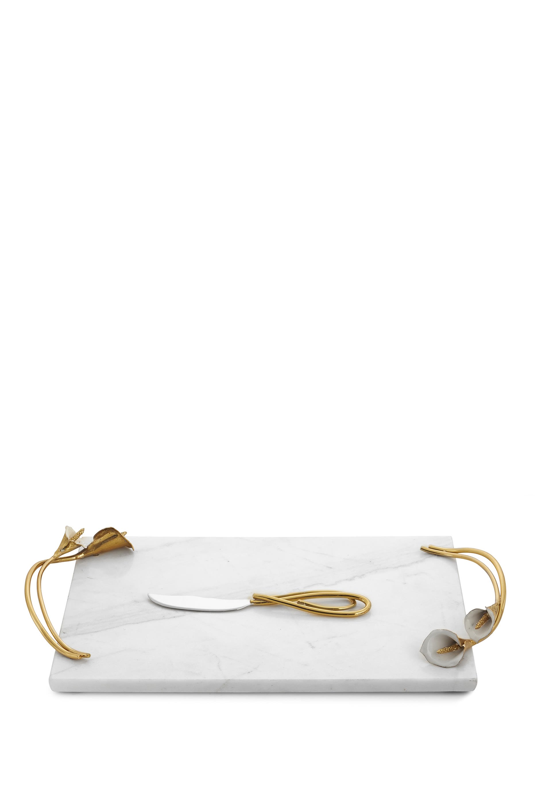 Calla Lily Cheese Board and Knife