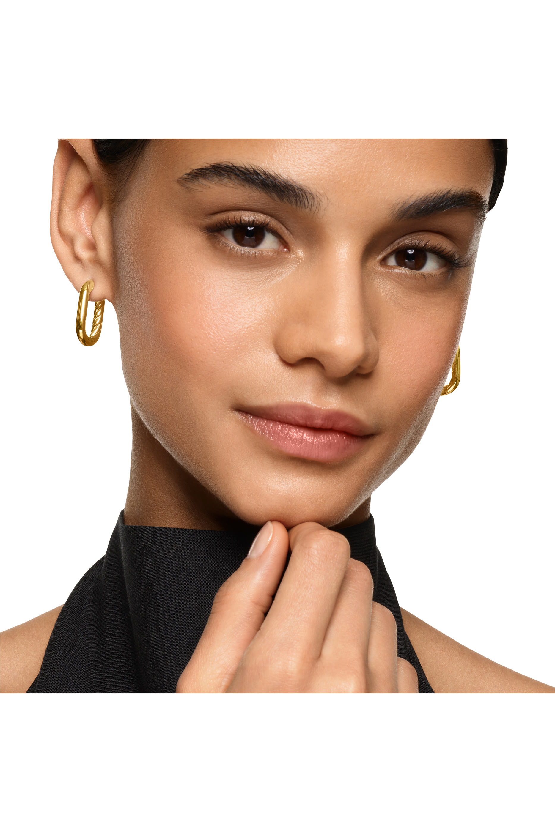 DY Madison® Smooth Hoop Earrings, 18K Yellow Gold