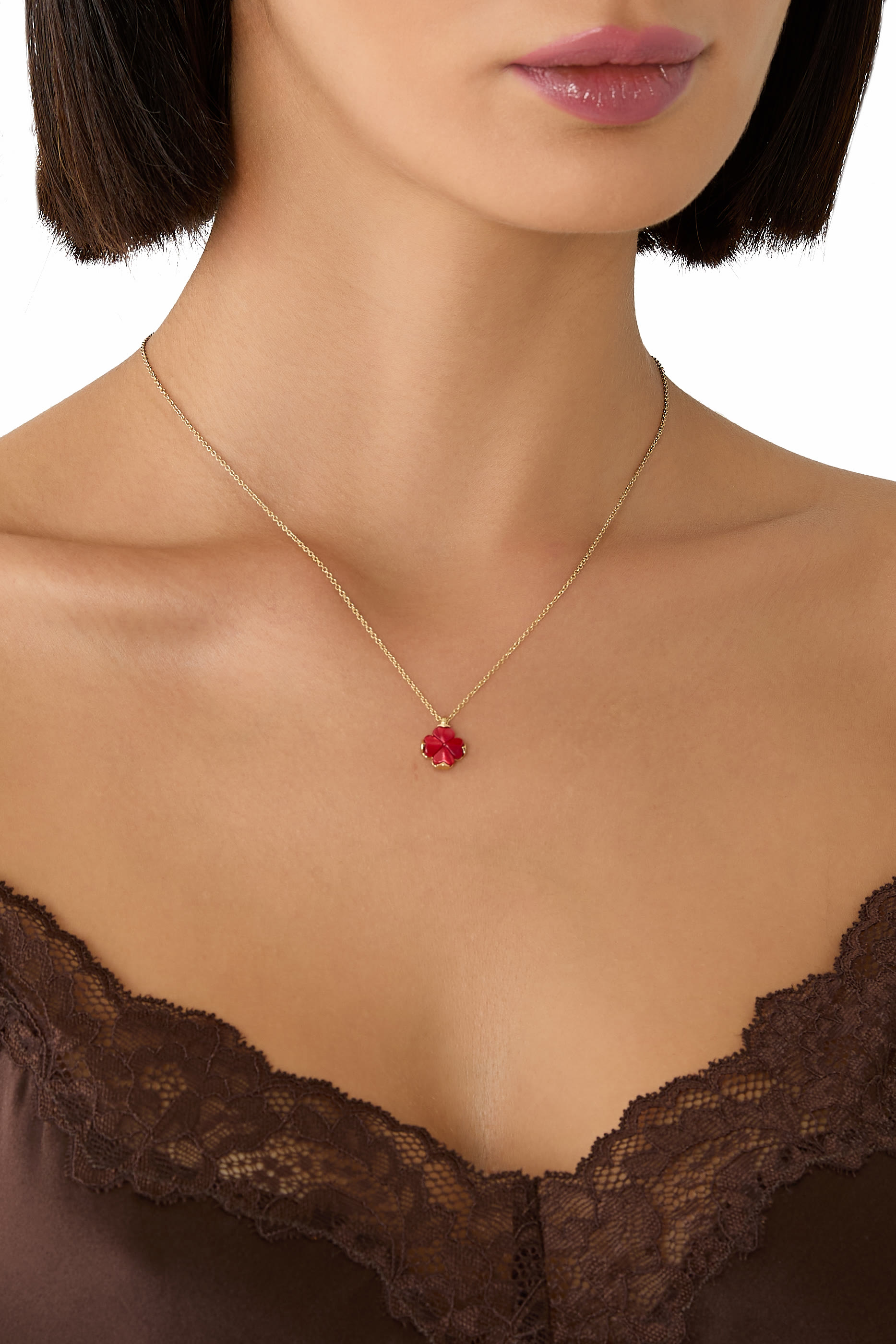 Spade Flower Mini Pendant