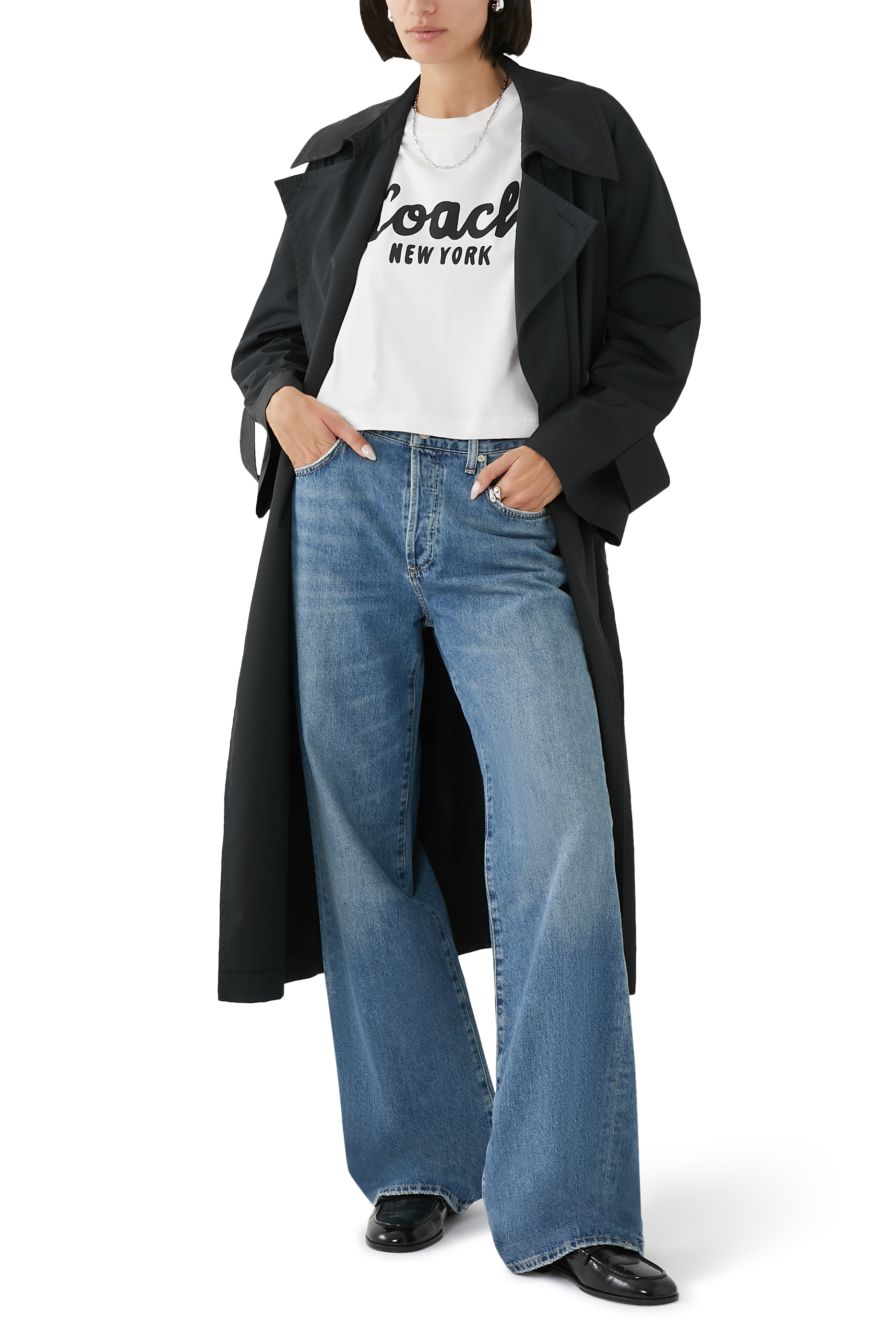 Cursive Signature Cropped T-Shirt